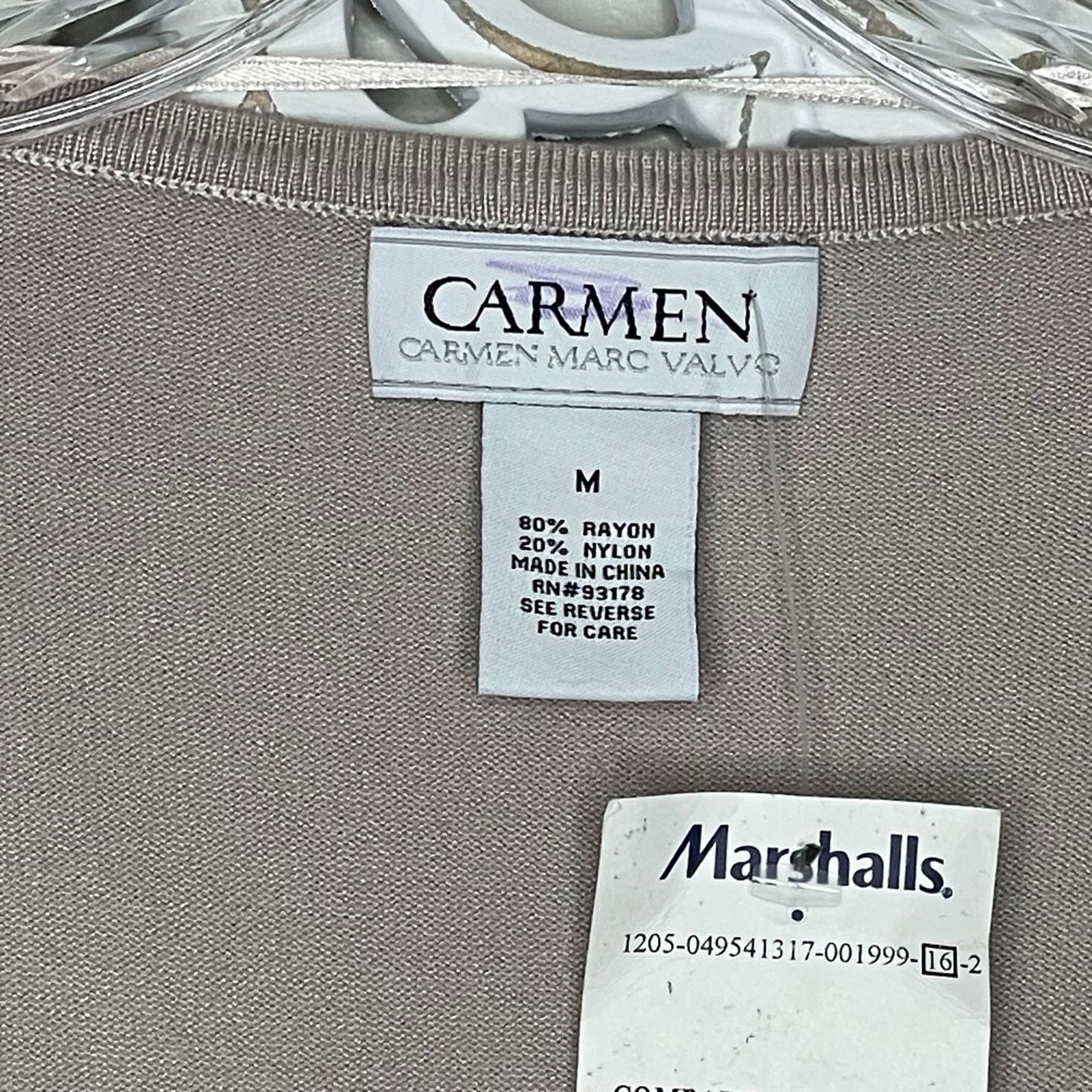 Other CARMEN Marc Valvo size M Cardigan Clear & Opaque Sequins Size M / US 6-8 / IT 42-44 - 11 Thumbnail
