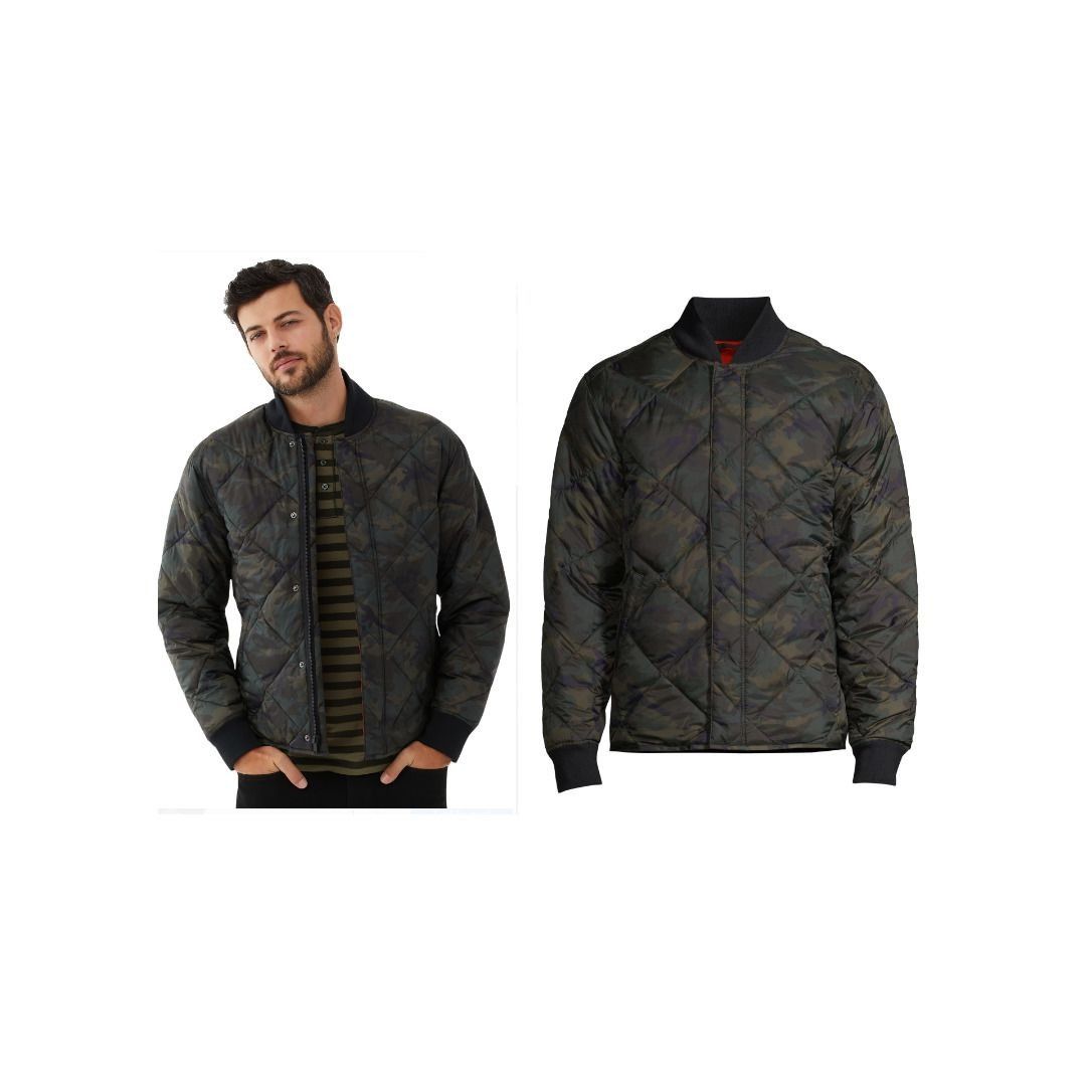 Other ⭐Men's QUILTED Jacket Sz S Free Assembly Camo Green Full Zip Size US S / EU 44-46 / 1 - 2 Thumbnail