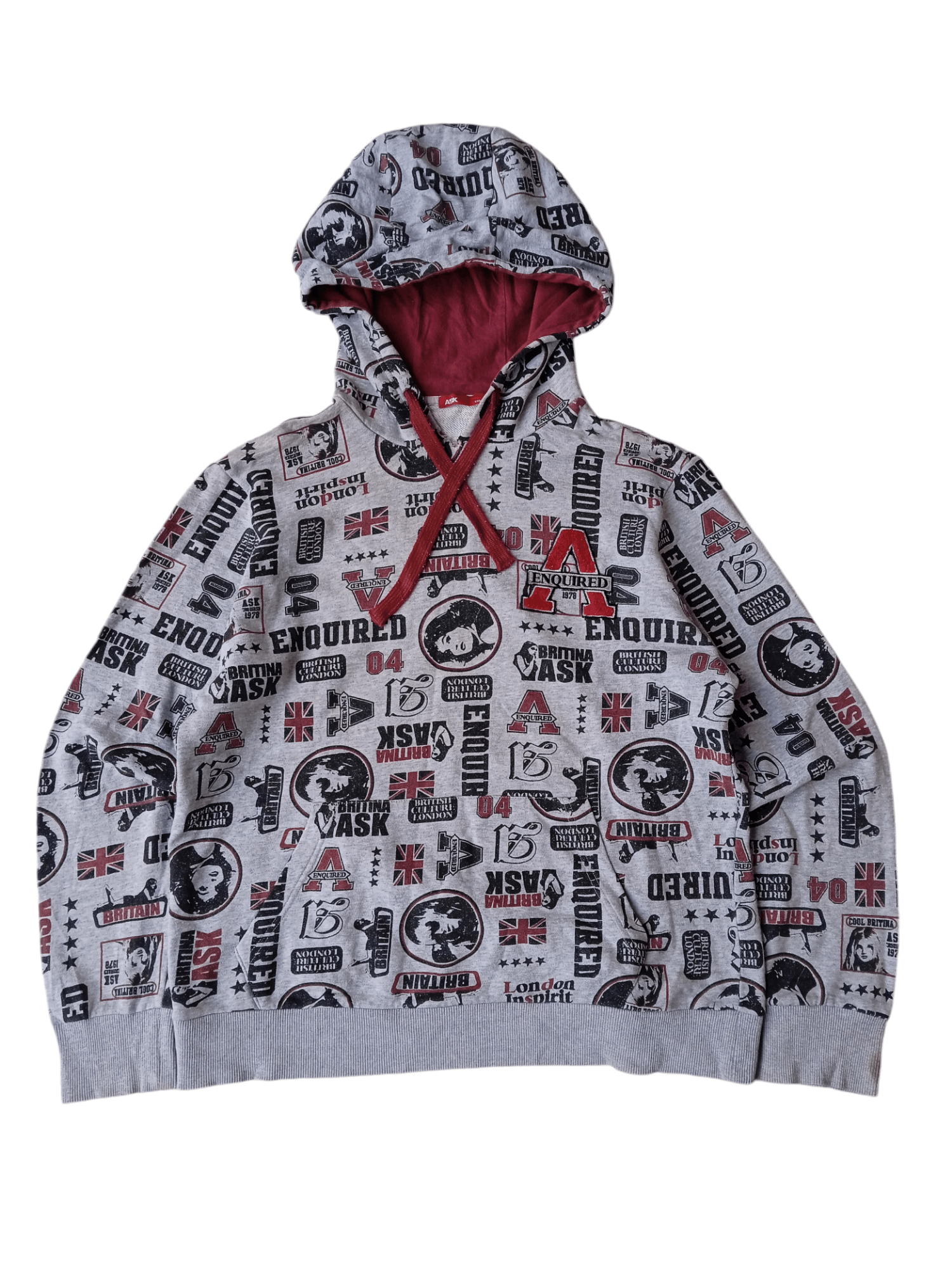 Hysteric Glamour × If Six Was Nine × Japanese Brand Japanesebrand Ask Full Print Y2k Hoodie Size US L / EU 52-54 / 3 - 1 Thumbnail