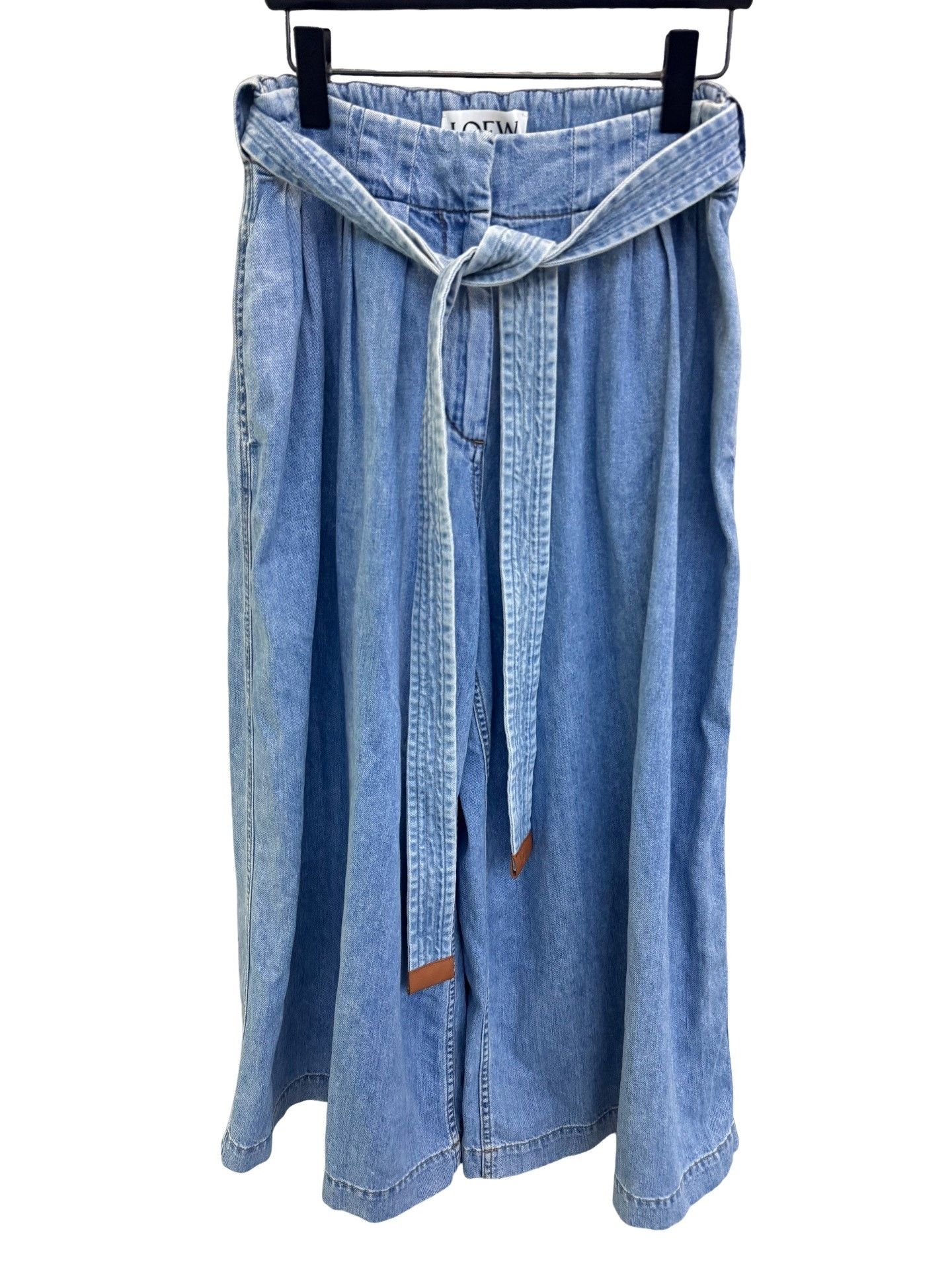 Loewe Loewe Leather Patch Belted Jeans Size 36 Size 25" / US 0 / IT 36 - 1 Thumbnail