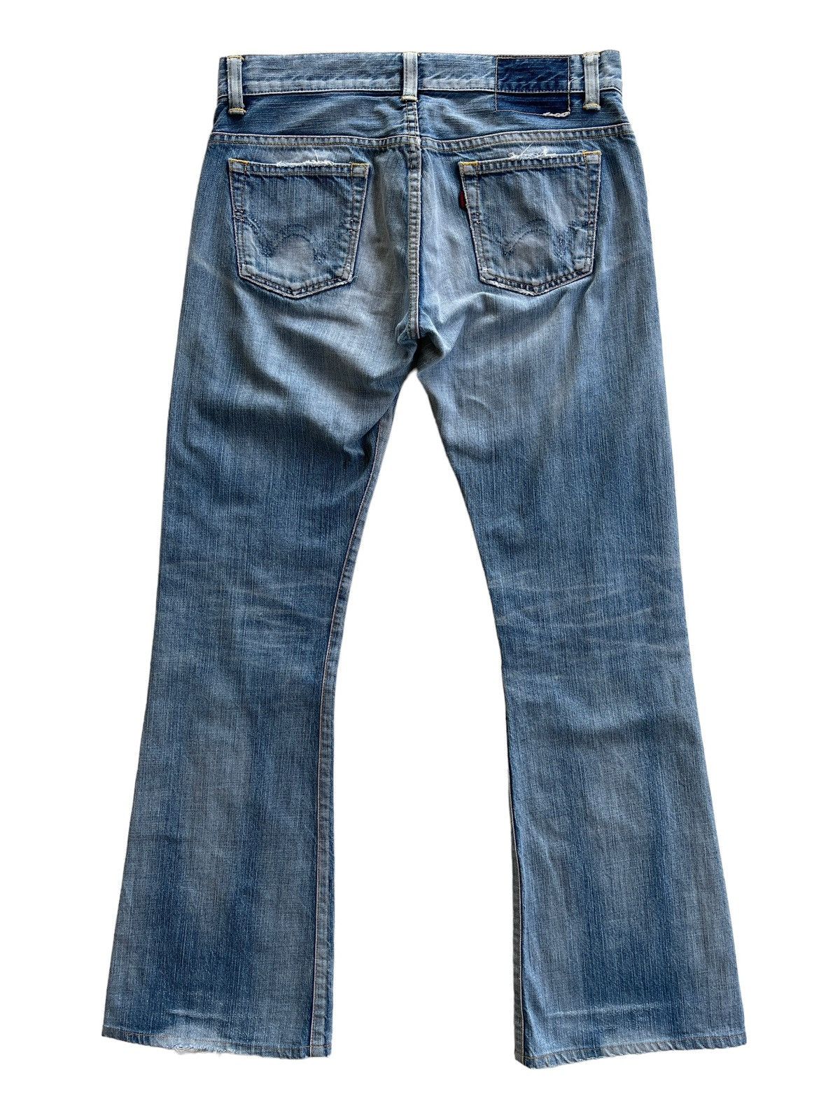 Vintage Vintage edwin Distressed Flare Jeans Size US 31 - 2 Thumbnail