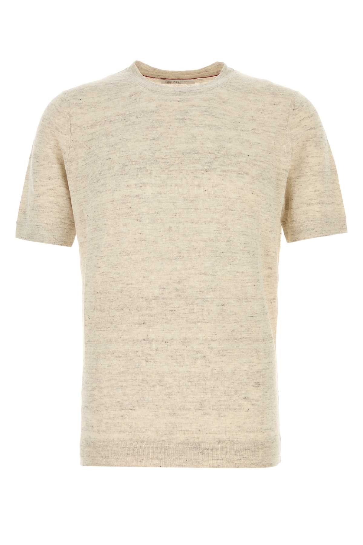 Brunello Cucinelli Melange Sand Linen Blend Sweater Size US XXL / EU 58 / 5 - 1 Thumbnail