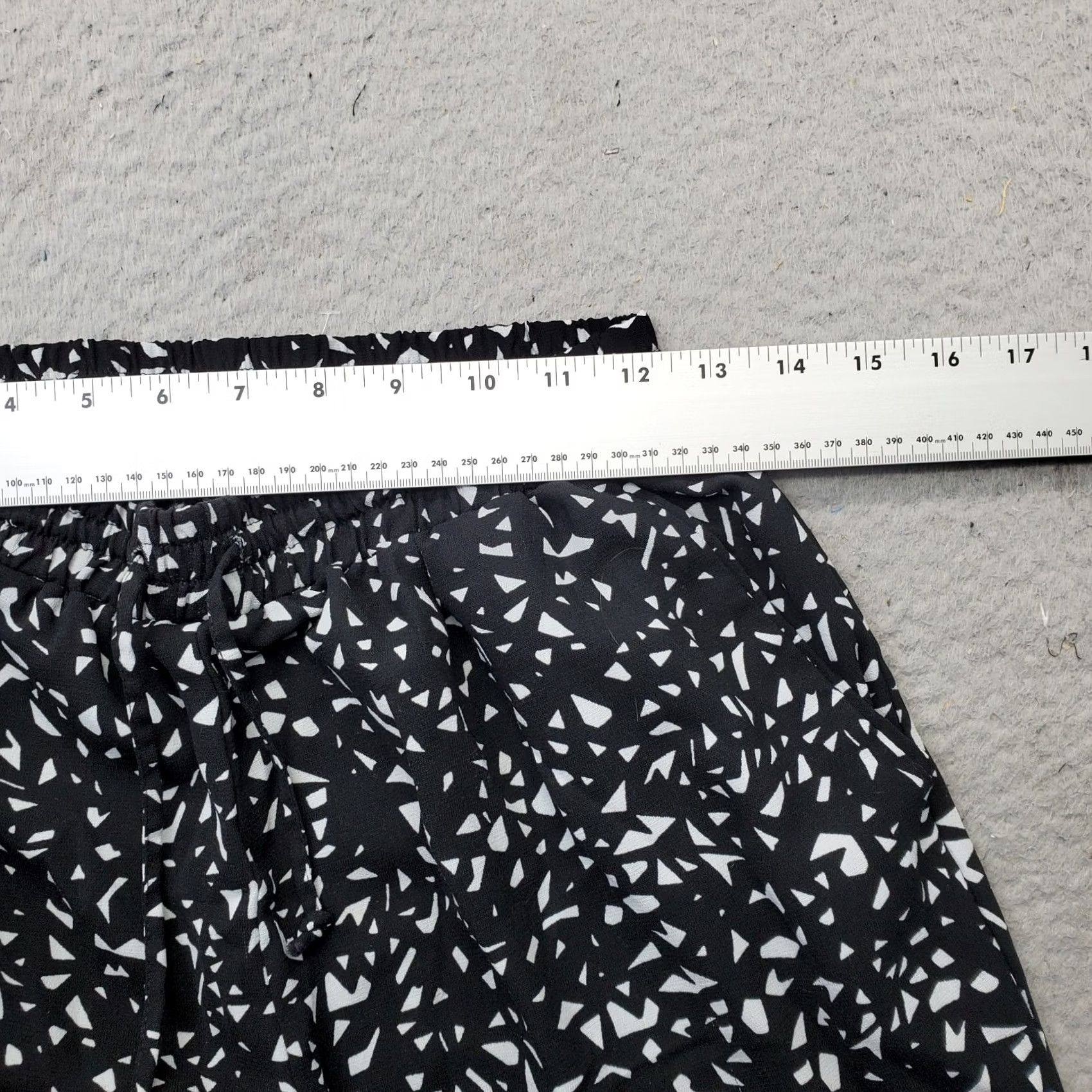 Vintage Zac & Rachel Womens M Multi Geo Print Regular Fit Trouser Pants Drawstring Waist Size 32" / US 10 / IT 46 - 6 Thumbnail