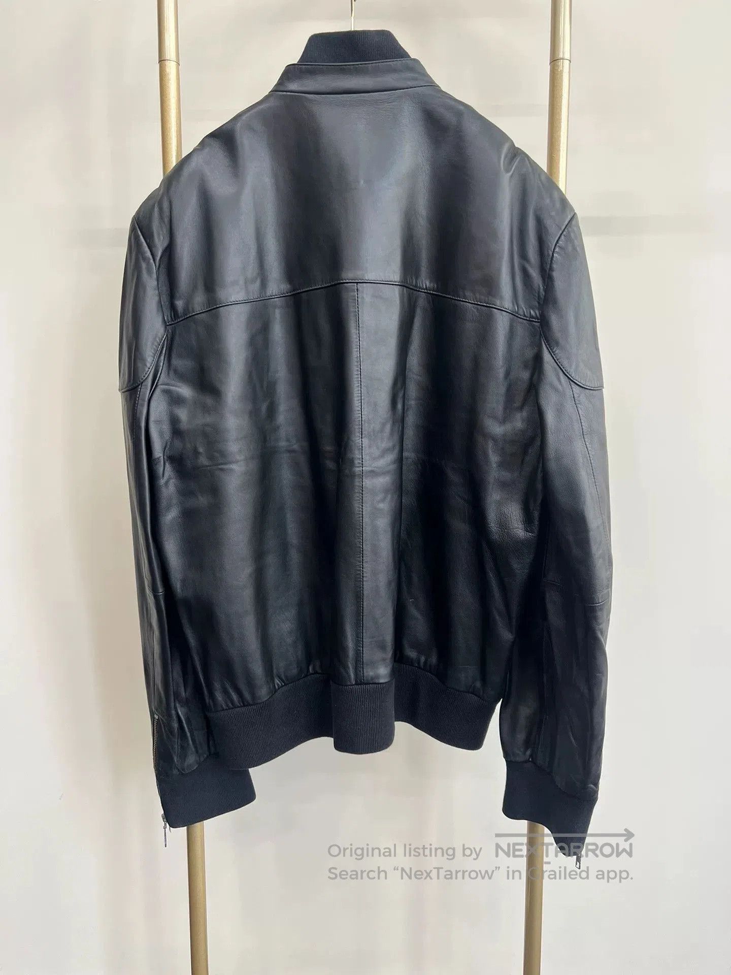 Givenchy GIVENCHY Logo Leather Jacket XXL. Size US XXL / EU 58 / 5 - 2 Thumbnail