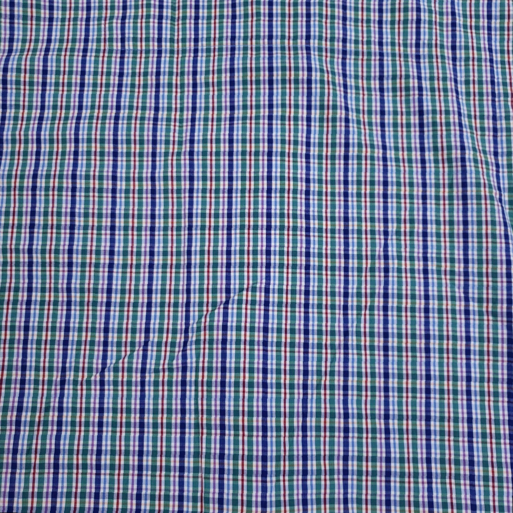 Polo Ralph Lauren Polo Ralph Lauren Short Sleeve Plaid Shirt Mens Large Blue Lightweight Size US L / EU 52-54 / 3 - 8 Thumbnail