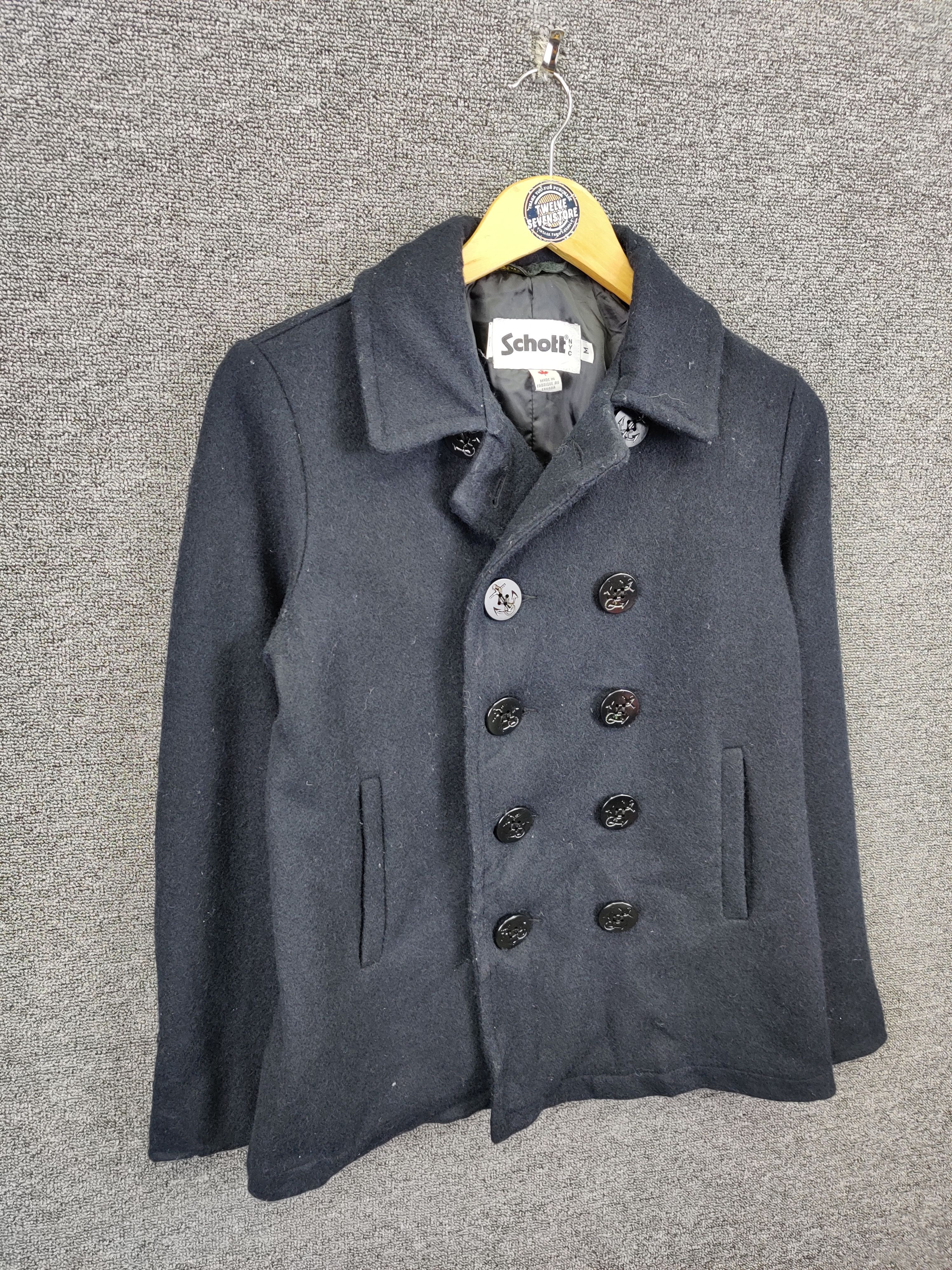 Schott Vintage Schott NYC x Earth Music Wool Double Breasted Coat Size US M / EU 48-50 / 2 - 5 Thumbnail