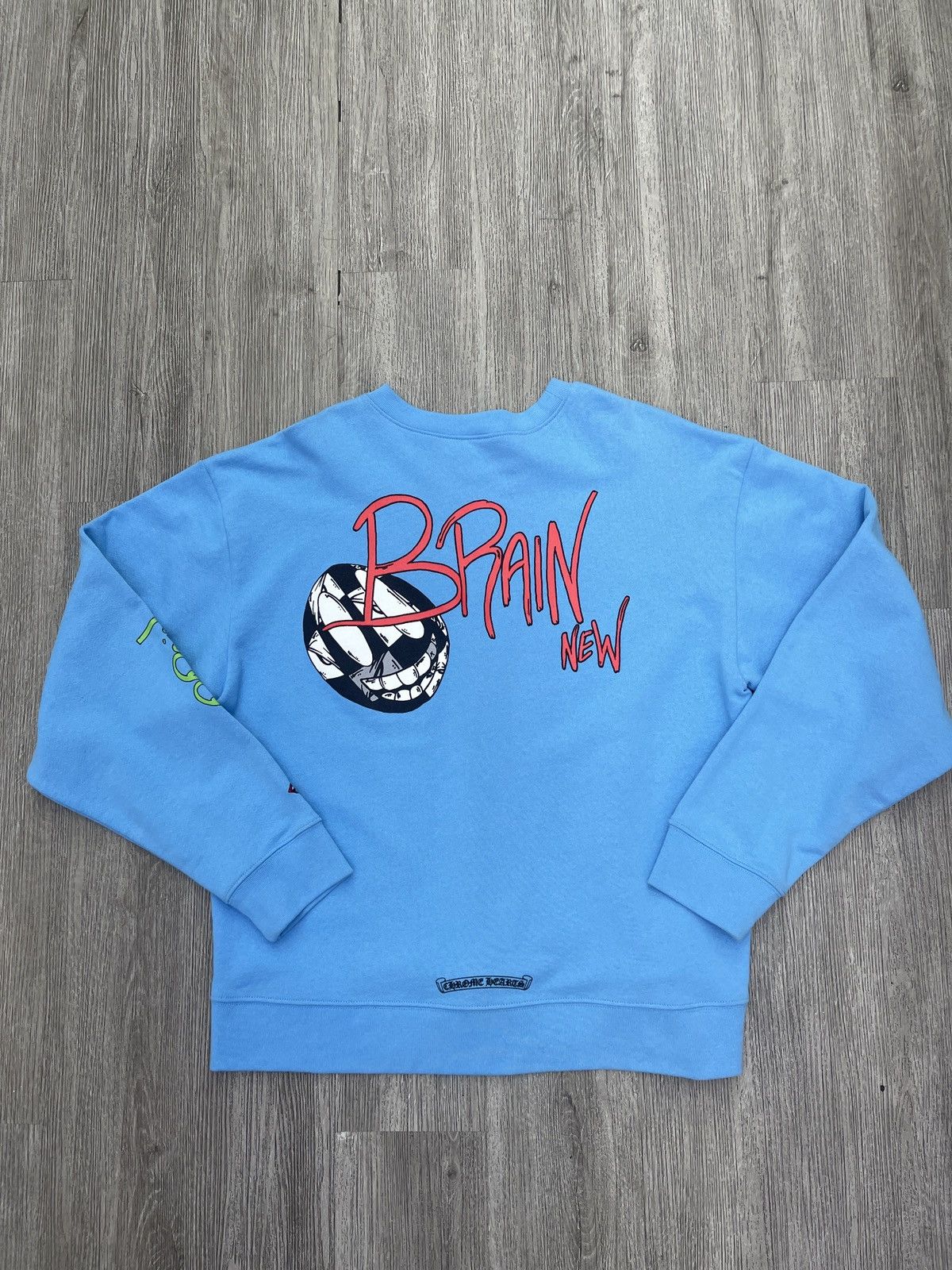 Chrome Hearts Chrome hearts matttboy crewneck light blue Size US L / EU 52-54 / 3 - 2 Thumbnail