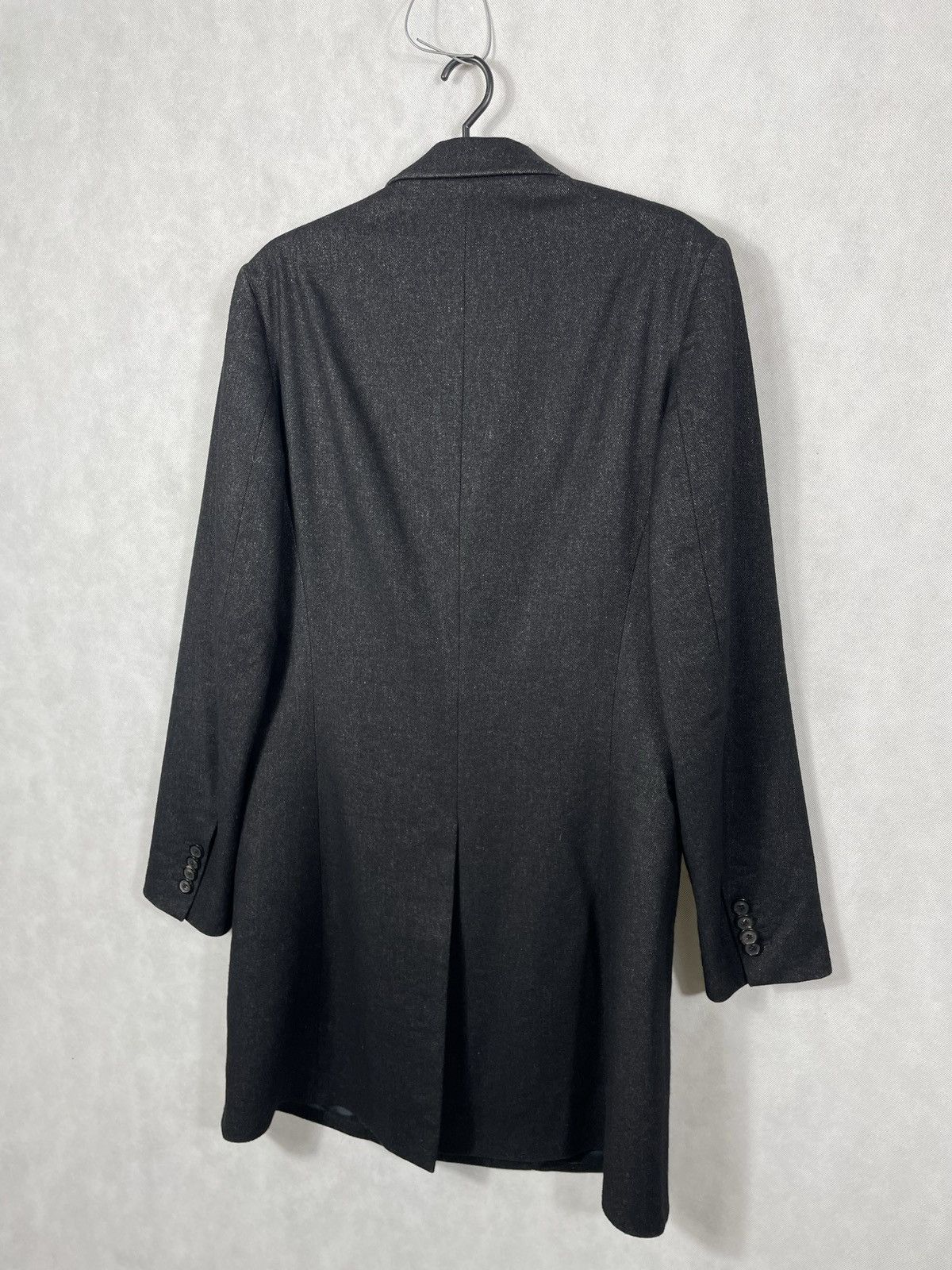 Designer × Maison Margiela Black Wool And Lino Blend Button Ups Maison Margiela Coat Size US M / EU 48-50 / 2 - 6 Thumbnail
