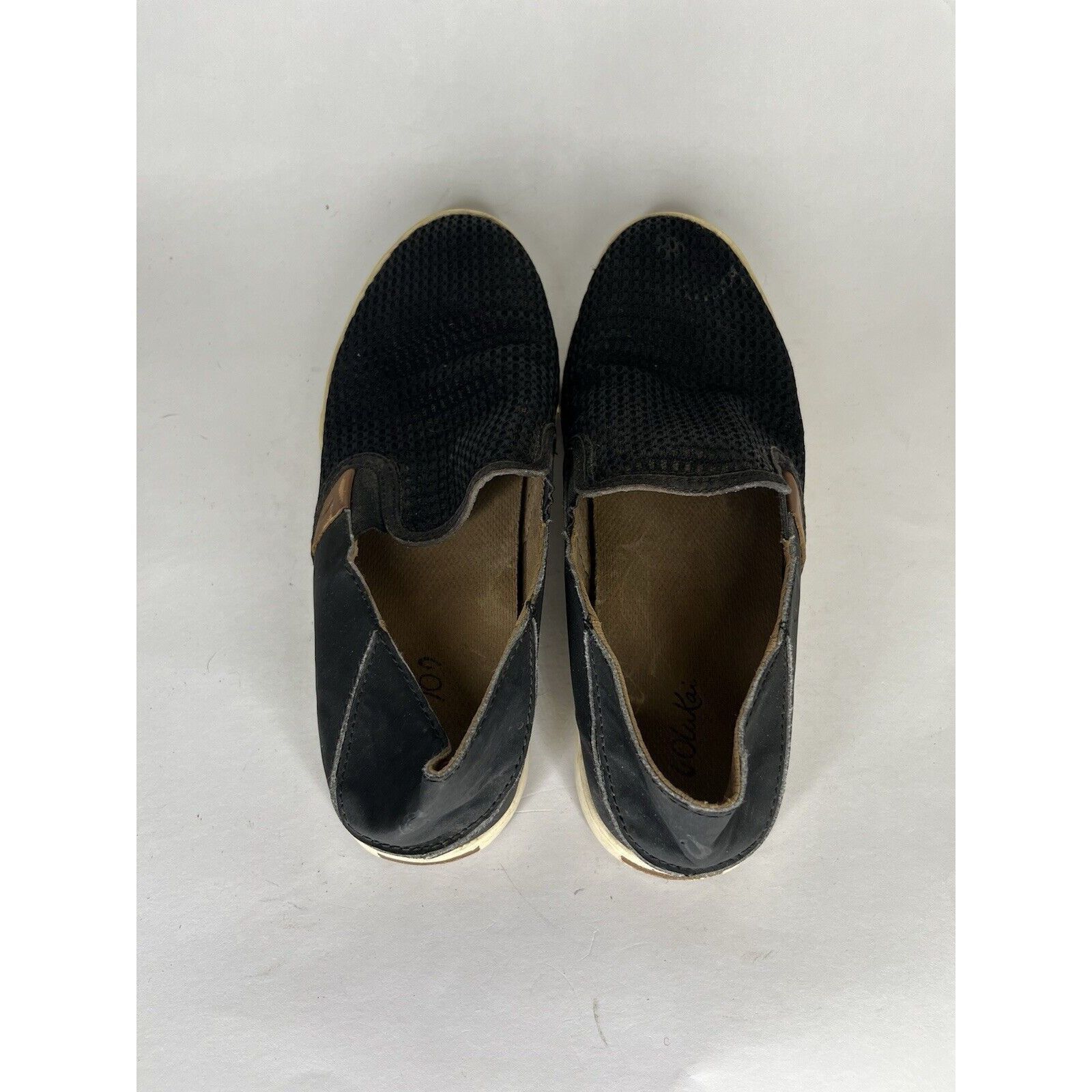 Olukai Olukai Black Mesh Synthetic Slip On Casual Shoes Women Sz 7. Size US 7.5 / IT 37.5 - 5 Thumbnail