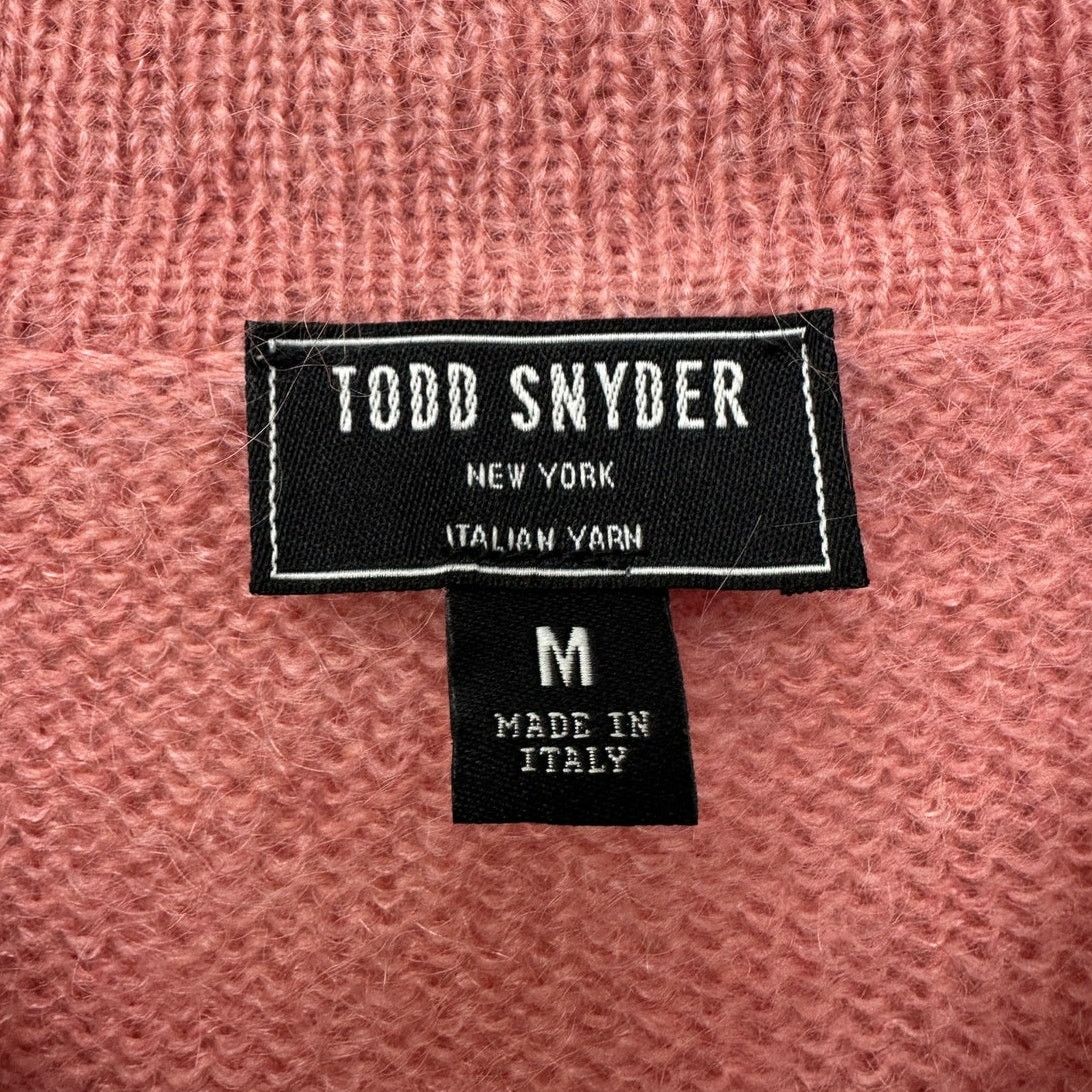Todd Snyder Todd Snyder Mohair Sweater Polo Mens Medium Mauve Pink Size US M / EU 48-50 / 2 - 7 Thumbnail