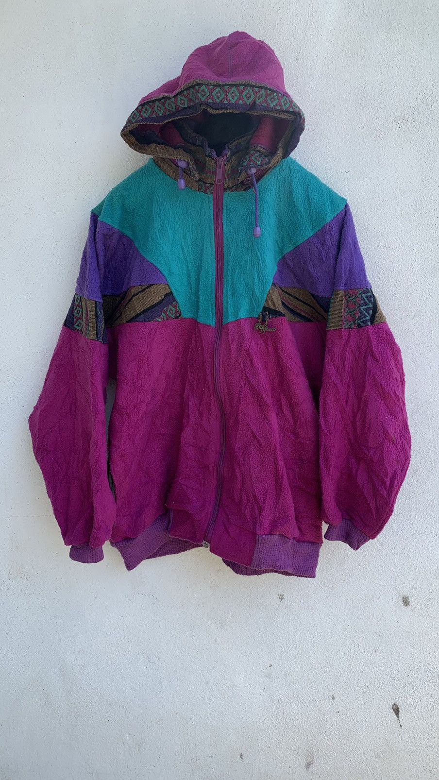 Vintage Vintage StylFrance Zipper Hoodie Fleece Size US M / EU 48-50 / 2 - 2 Thumbnail