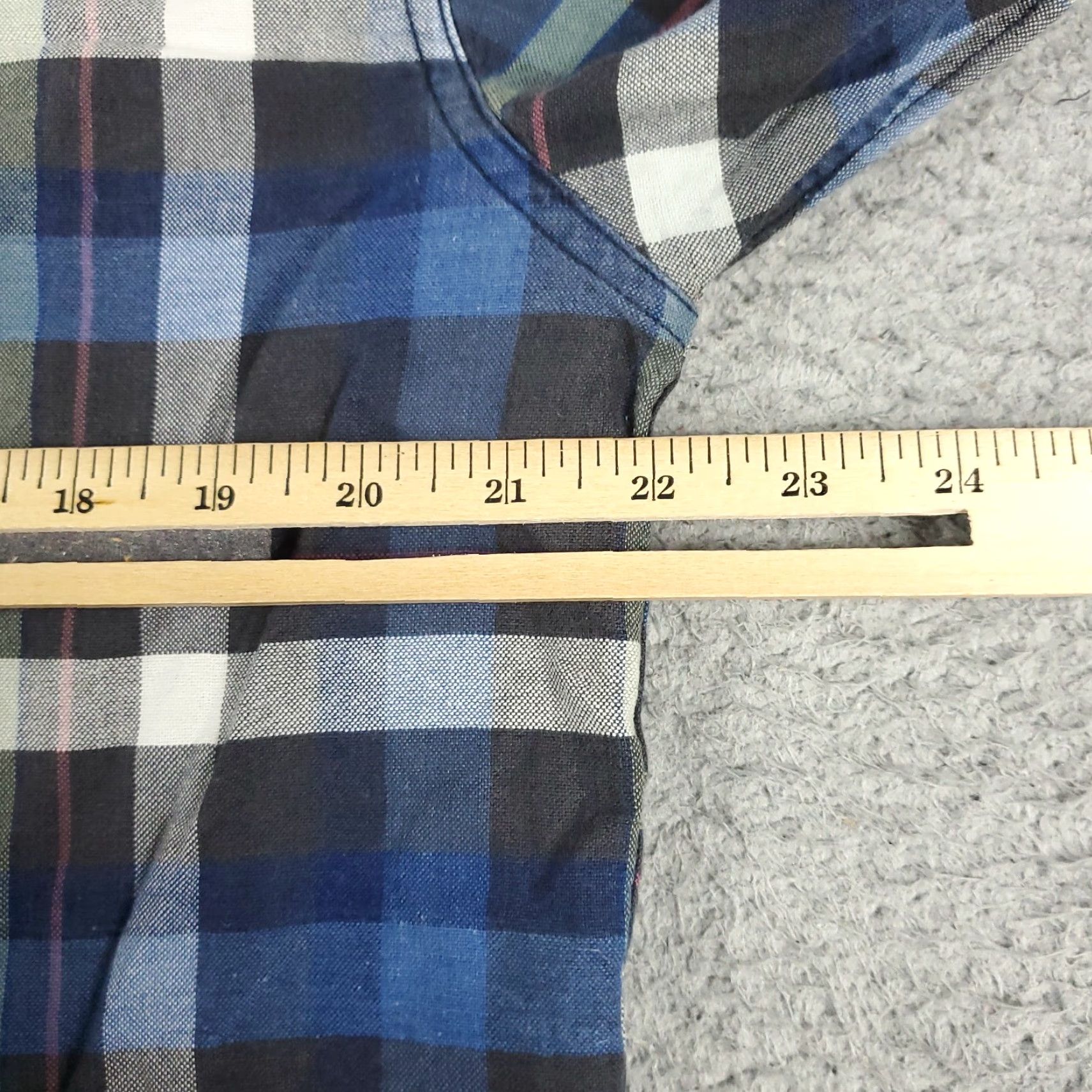 Lucky Brand Lucky Brand Shirt Mens Medium Blue Plaid Western Pearl Snap Button Long Sleeve Casual Workwear 90s Western Mens Size US M / EU 48-50 / 2 - 6 Thumbnail