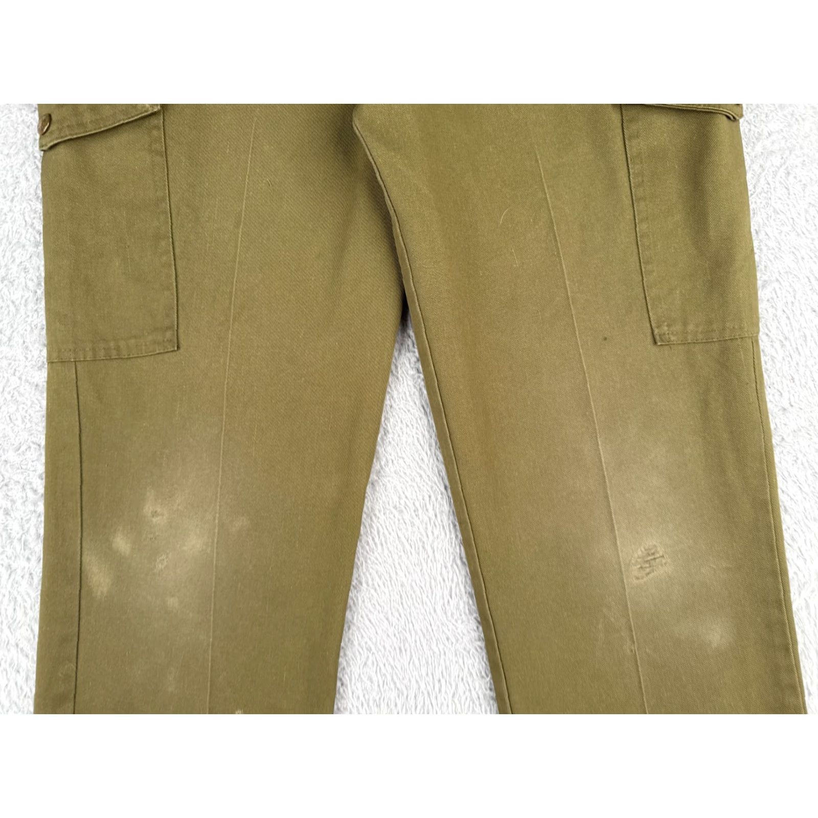 Vintage VINTAGE Boy Scouts Pants Men 30 Cargo Green Official Uniform Twill Cotton 30x26 Mens green cargo pants Boy Scouts of America Size US 30 / EU 46 - 3 Thumbnail