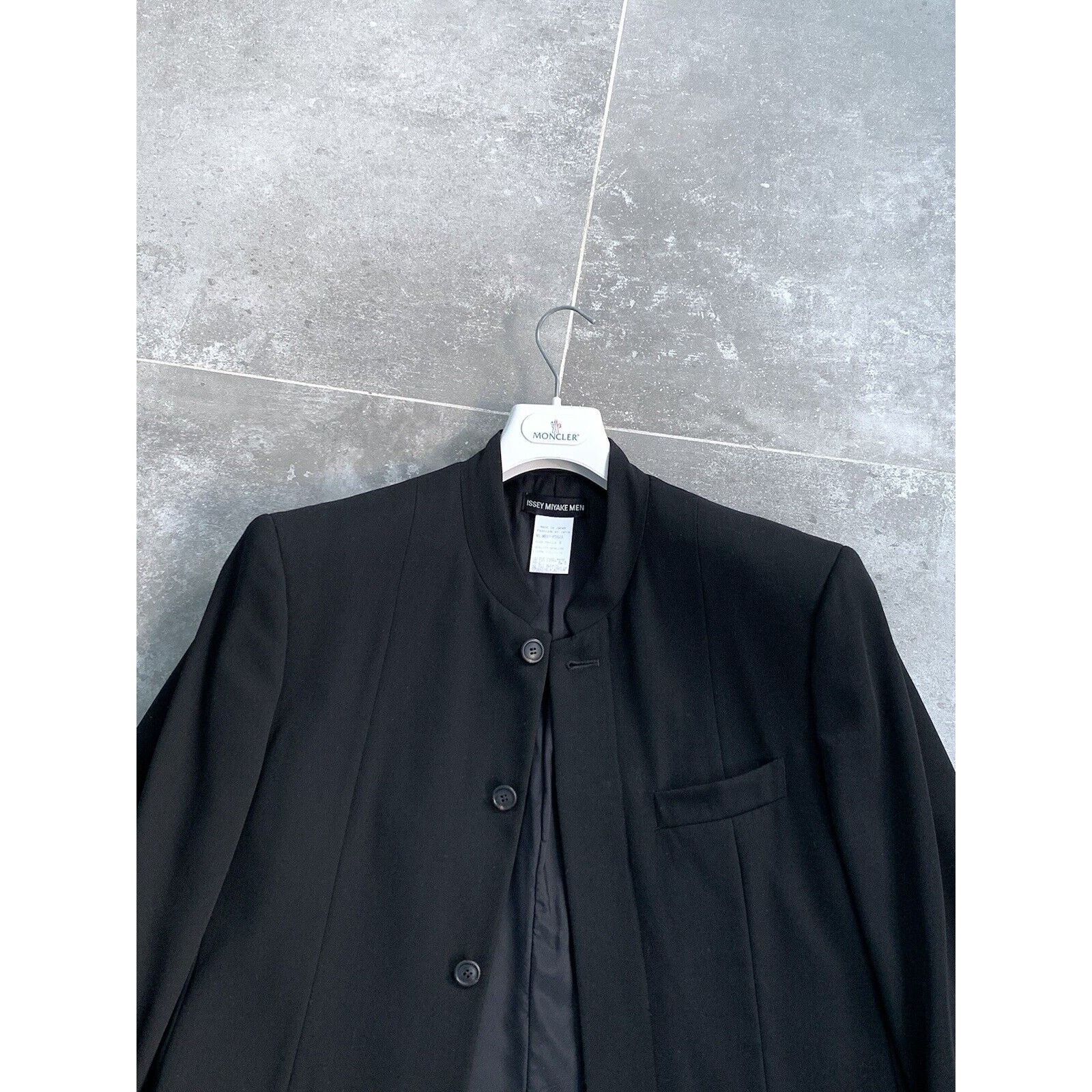 Issey Miyake × Japanese Brand × Vintage Men's ISSEY MIYAKE Wool Jacket 90s Coat Blazer SZ S EU 46-48 Size 48R - 7 Thumbnail