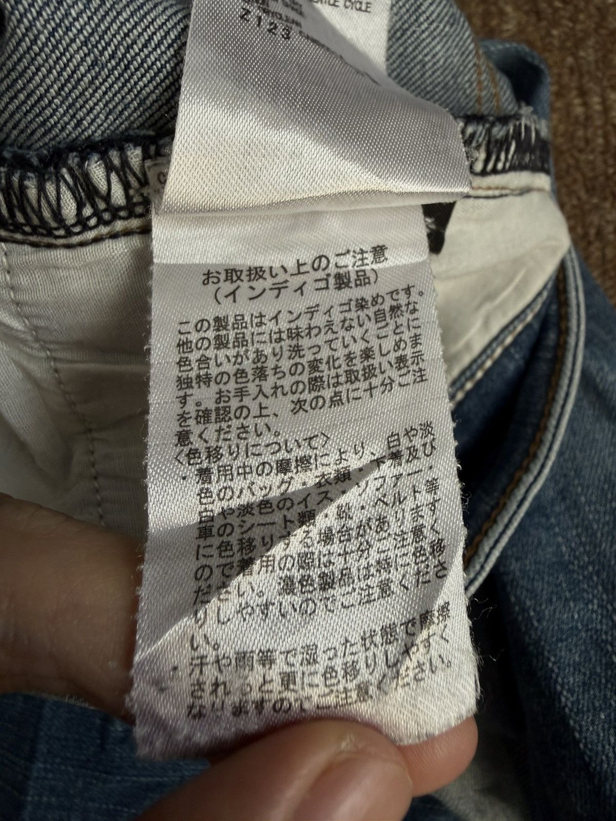 Japanese Brand Vintage American Holic Jeans Distressed Skinny Denim Pants Size 29" - 11 Thumbnail