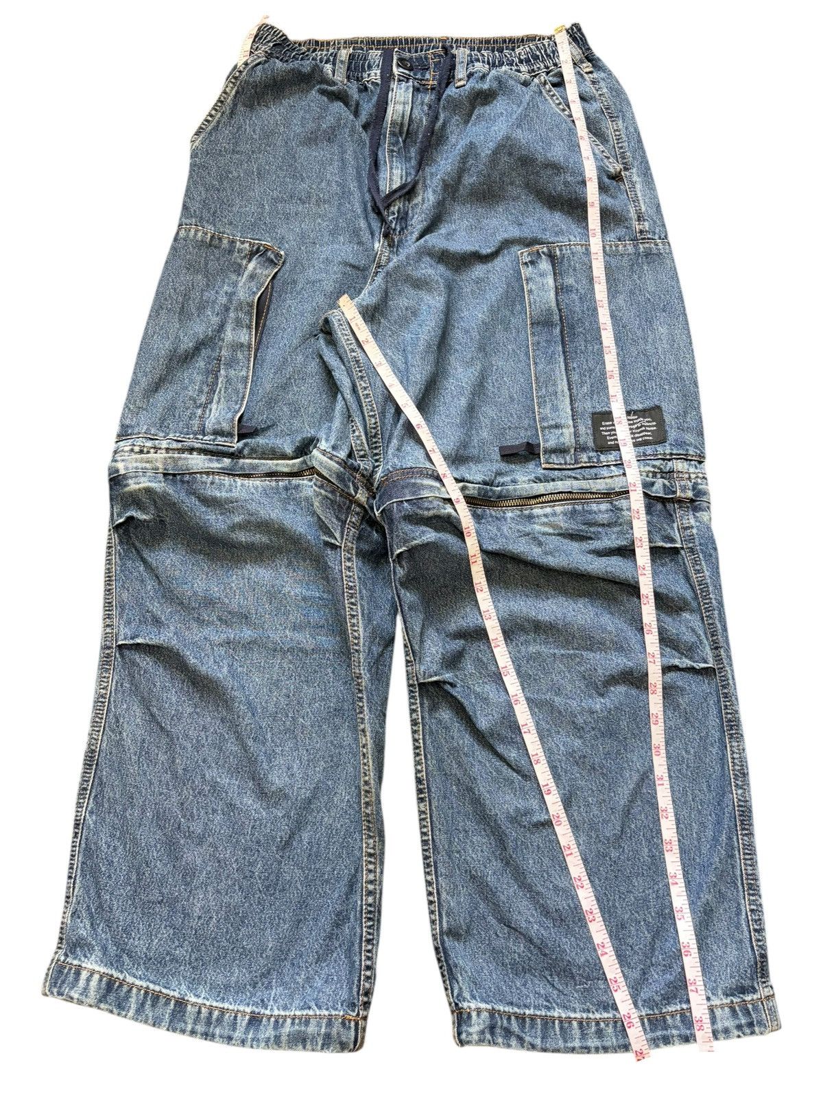 GU × Undercover Vintage Gu Underover Cargo Baggy Jeans Size US 28 / EU 44 - 7 Thumbnail