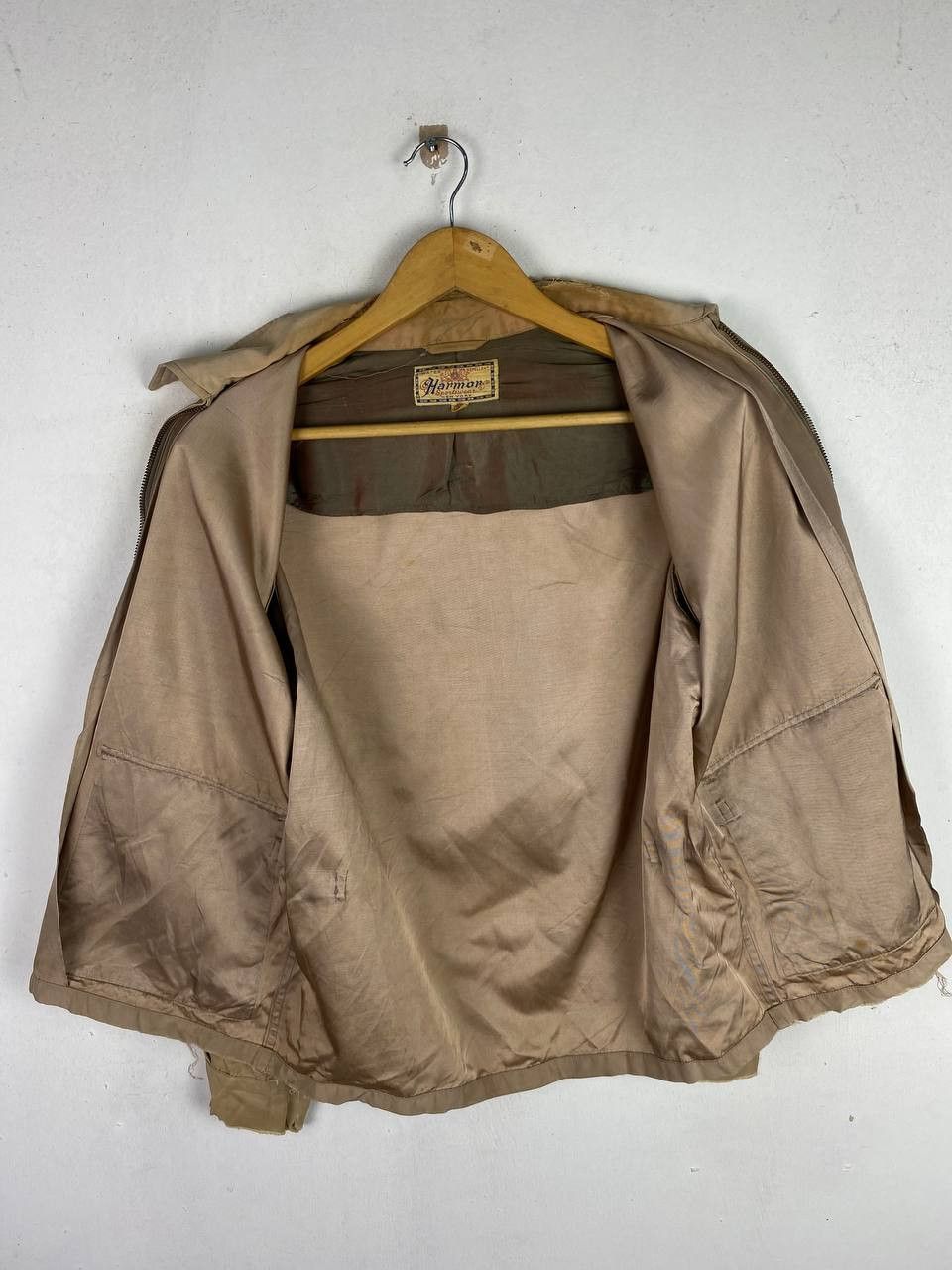 Vintage vintage 60s/70s harmor disttressed jacket talon zipper Size US M / EU 48-50 / 2 - 12 Thumbnail
