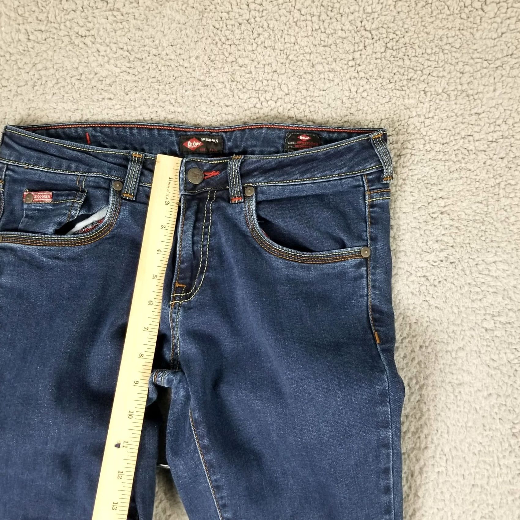 Vintage Lee Cooper Originals Jeans Womens Size 30 Slim Denim Jeggings Blue 5-Pocket Stretch Size 30" / US 8 / IT 44 - 4 Thumbnail