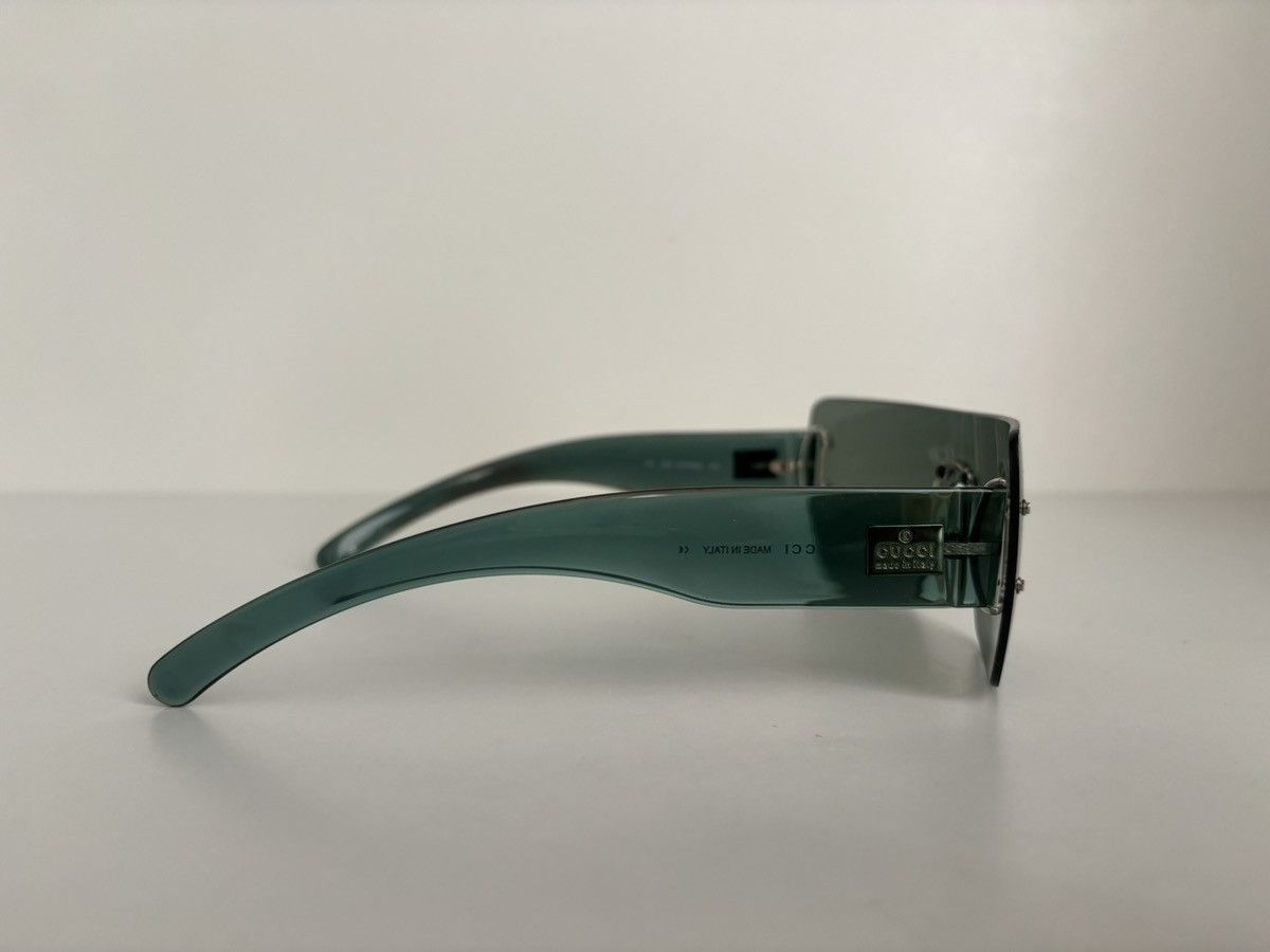 Gucci Gucci rimless sunglasses transparent green vintage luxury Size ONE SIZE - 6 Thumbnail