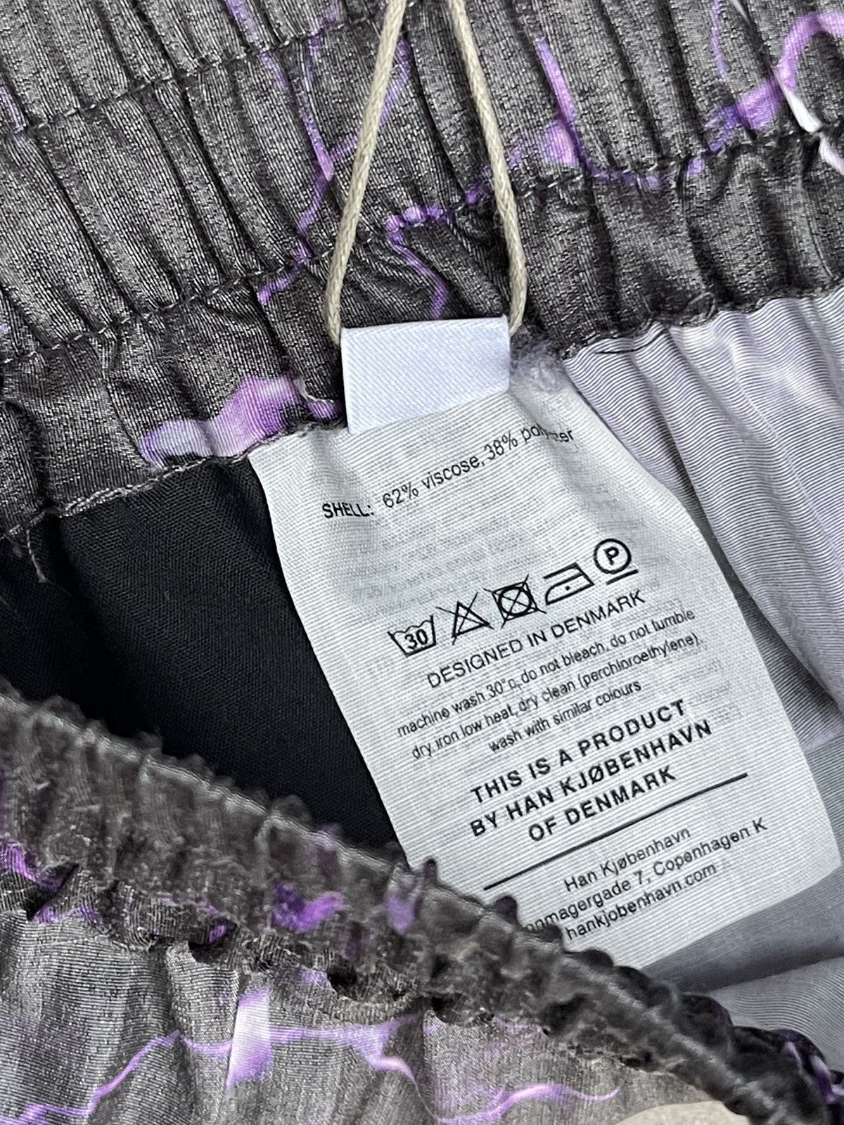 Han Kjobenhavn !DS! FW22 Han Kjobenhavn Purple Thunder Track Shorts Size US 34 / EU 50 - 23 Thumbnail