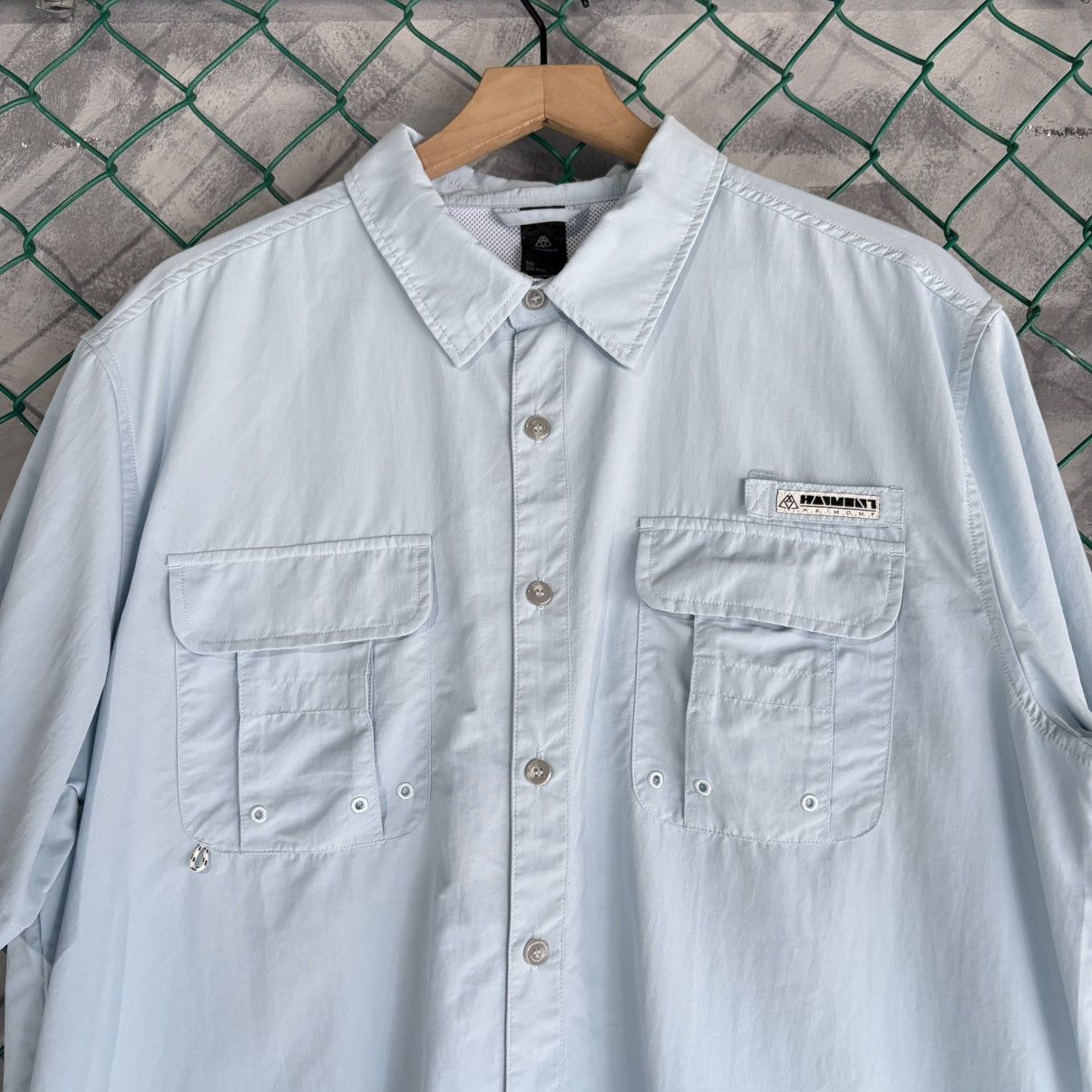 Harmont & Blaine Haimont Button Up Shirt Mens XL Sky Blue Size US XL / EU 56 / 4 - 2 Thumbnail