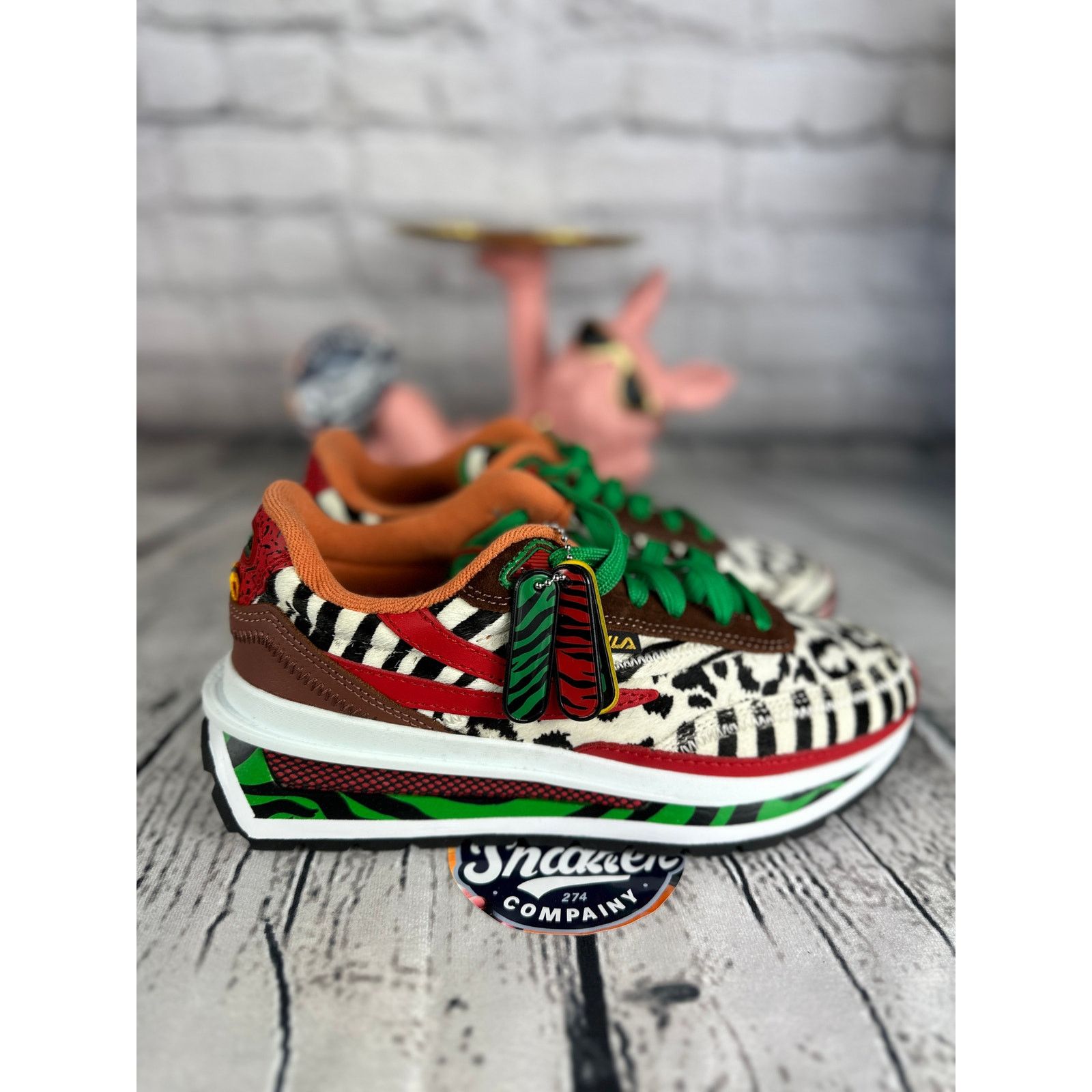 Fila FILA Renno Zero Womens 5 Green Animal Zebra Leopard Sneakers Size US 5 / IT 35 - 2 Thumbnail