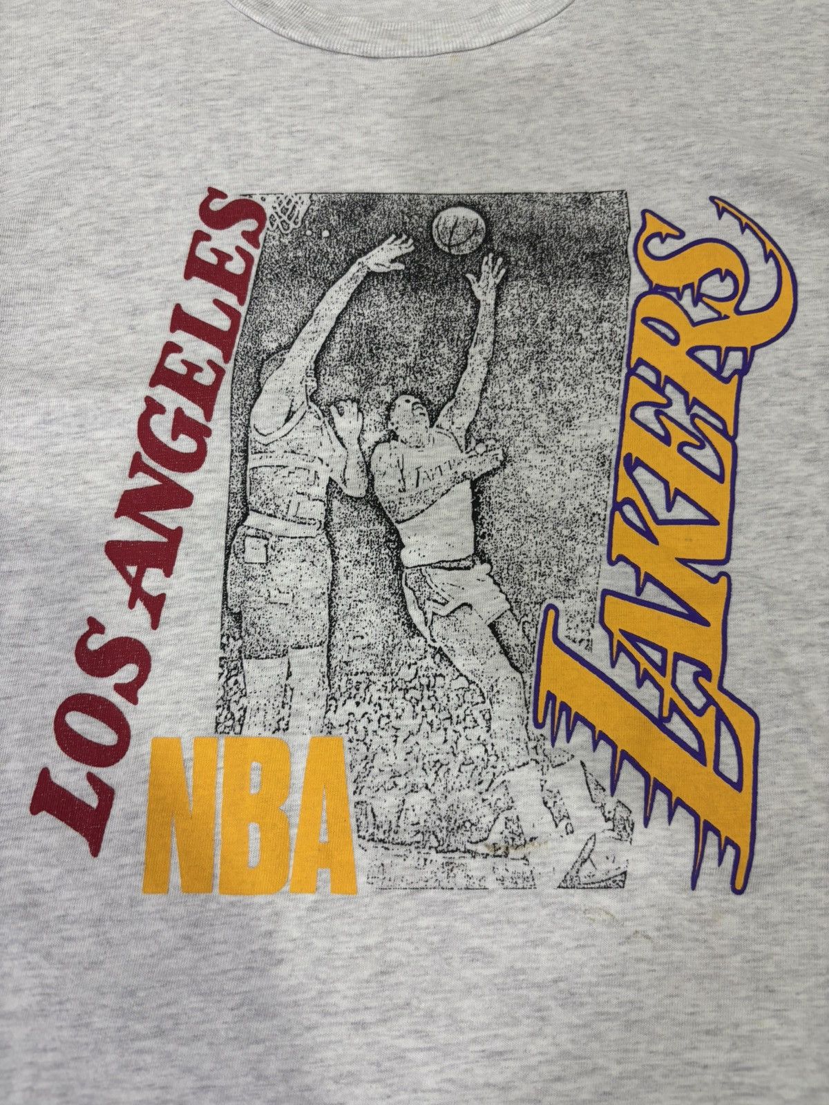 NBA × Vintage Vintage LA Lakers Tshirt Size US M / EU 48-50 / 2 - 2 Thumbnail