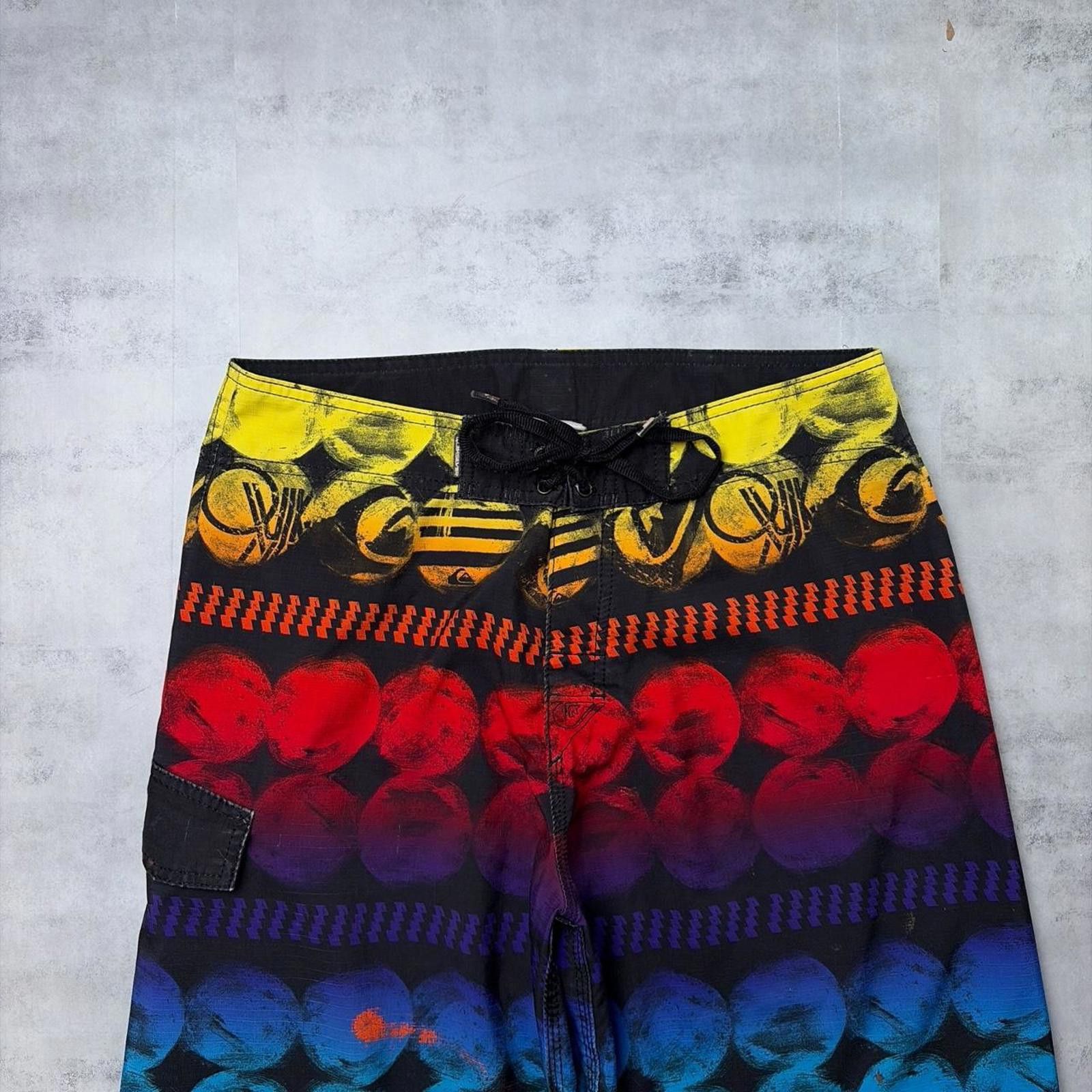 Quiksilver Y2K Quiksilver Surfwear Grunge Baggy Board Shorts Size US 32 / EU 48 - 2 Thumbnail