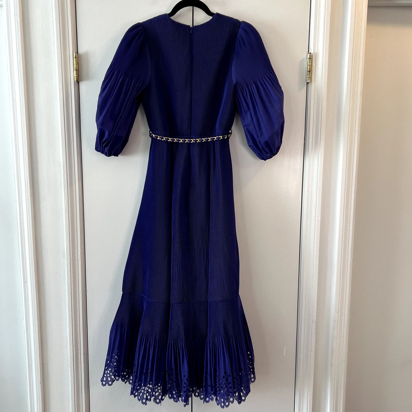 Zimmermann ZIMMERMANN LASER-CUT MIDI DRESS IN DARK PURPLE Size 1 S Size S / US 4 / IT 40 - 8 Thumbnail