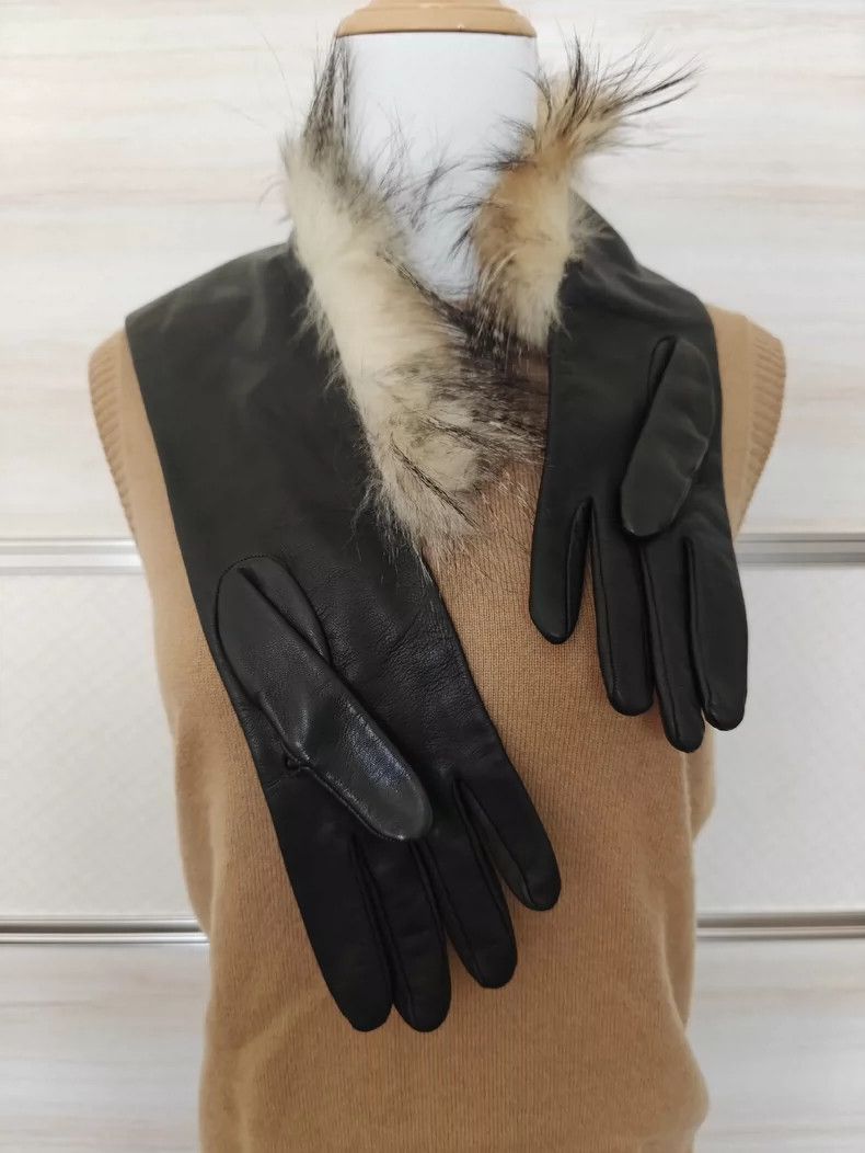 Fendi FENDI Little sheepskin, long gloves Size ONE SIZE - 2 Thumbnail