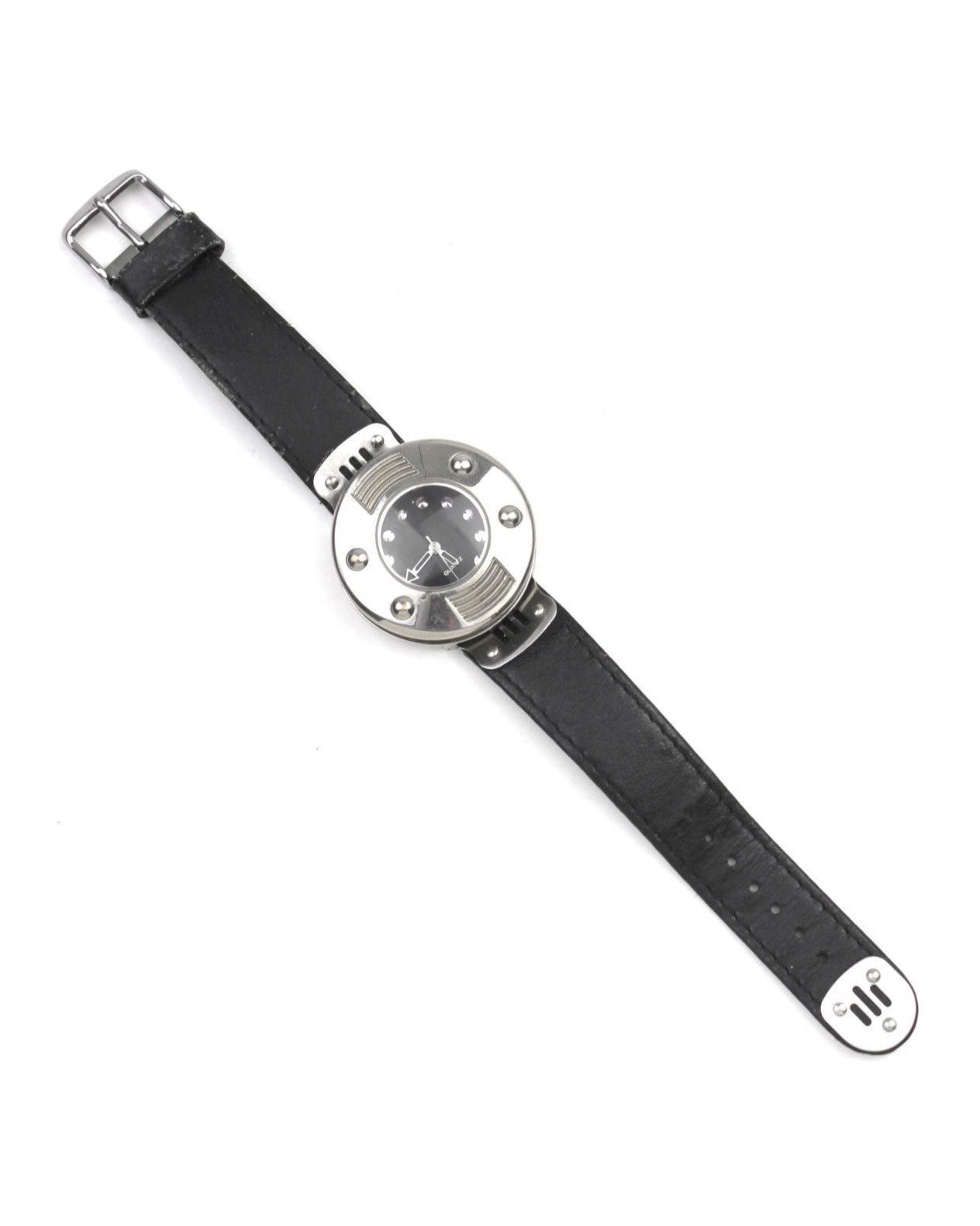 If Six Was Nine 2000S JAPANSE MADE INDUSTRIAL STEEL ROUND QUARTZ WATCH Size ONE SIZE - 1 Thumbnail