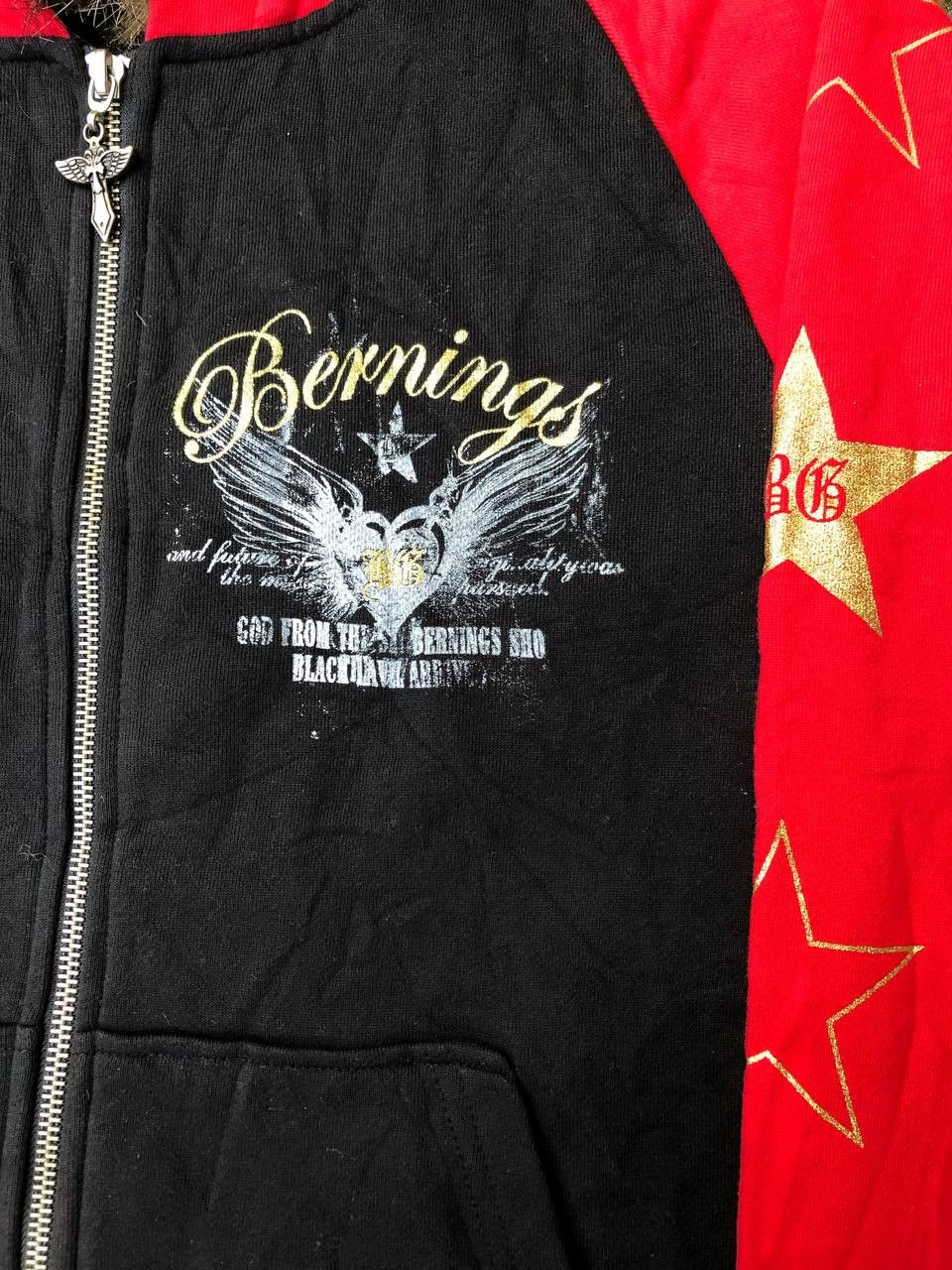 Japanese Brand Berning Sho Fur Zip Hoodie Size US M / EU 48-50 / 2 - 2 Thumbnail