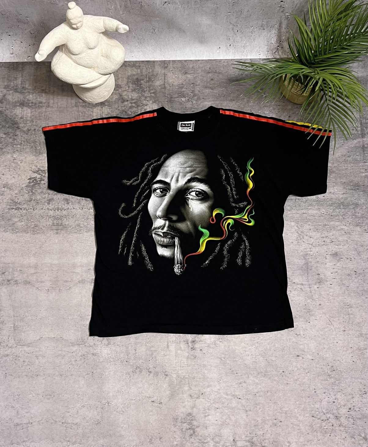 Bob Marley × Vintage Vintage The Roxx Bob Marley Tshirt Size US L / EU 52-54 / 3 - 1 Thumbnail