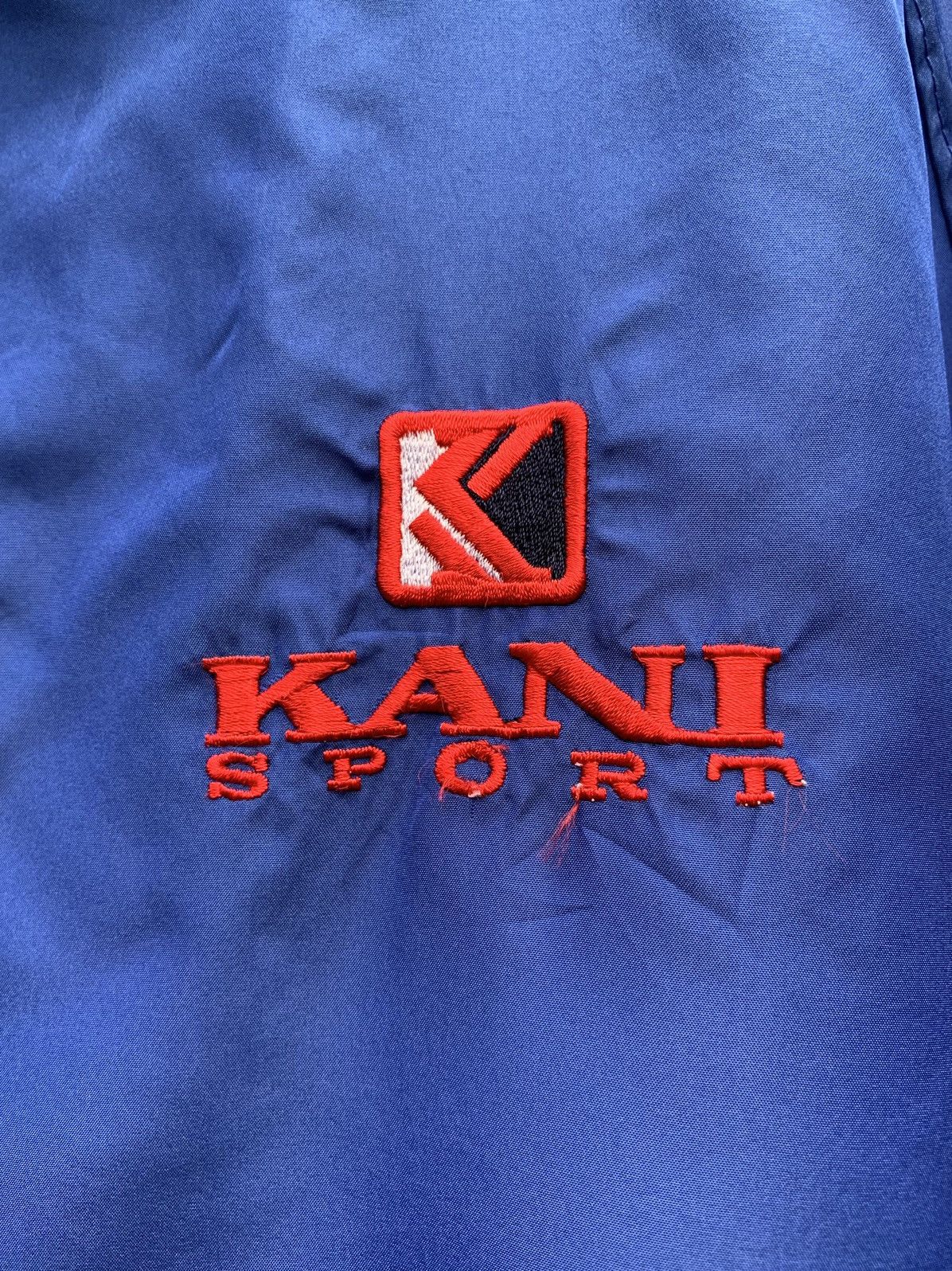 Karl Kani Vintage 90s Karl Kani Sport Taped Windbreaker Jacket Hip Hop Size US L / EU 52-54 / 3 - 5 Thumbnail