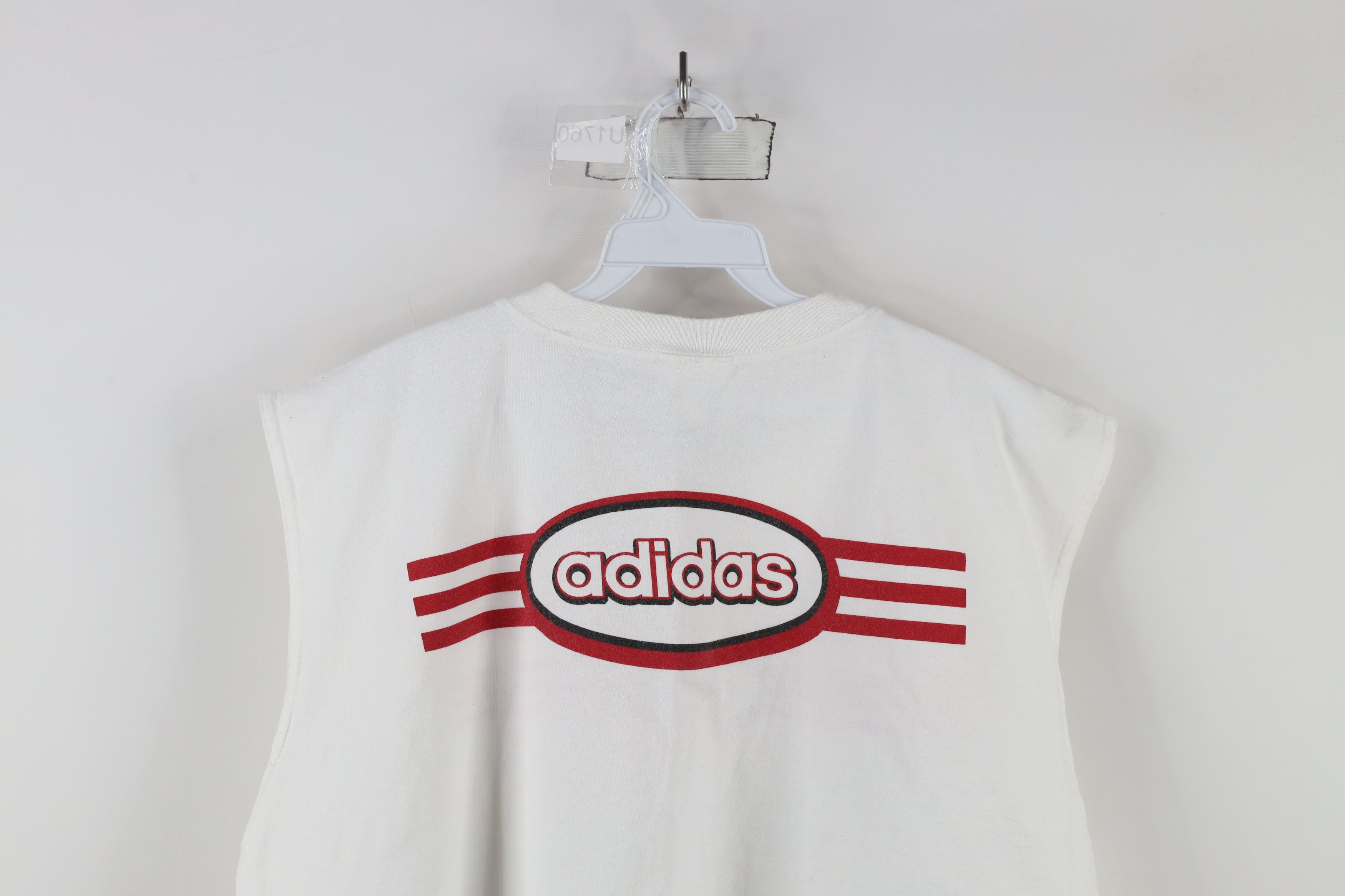Adidas × Vintage Vintage Y2K 2004 Adidas Sleeveless Muscle T-Shirt Cotton Size US XL / EU 56 / 4 - 14 Thumbnail