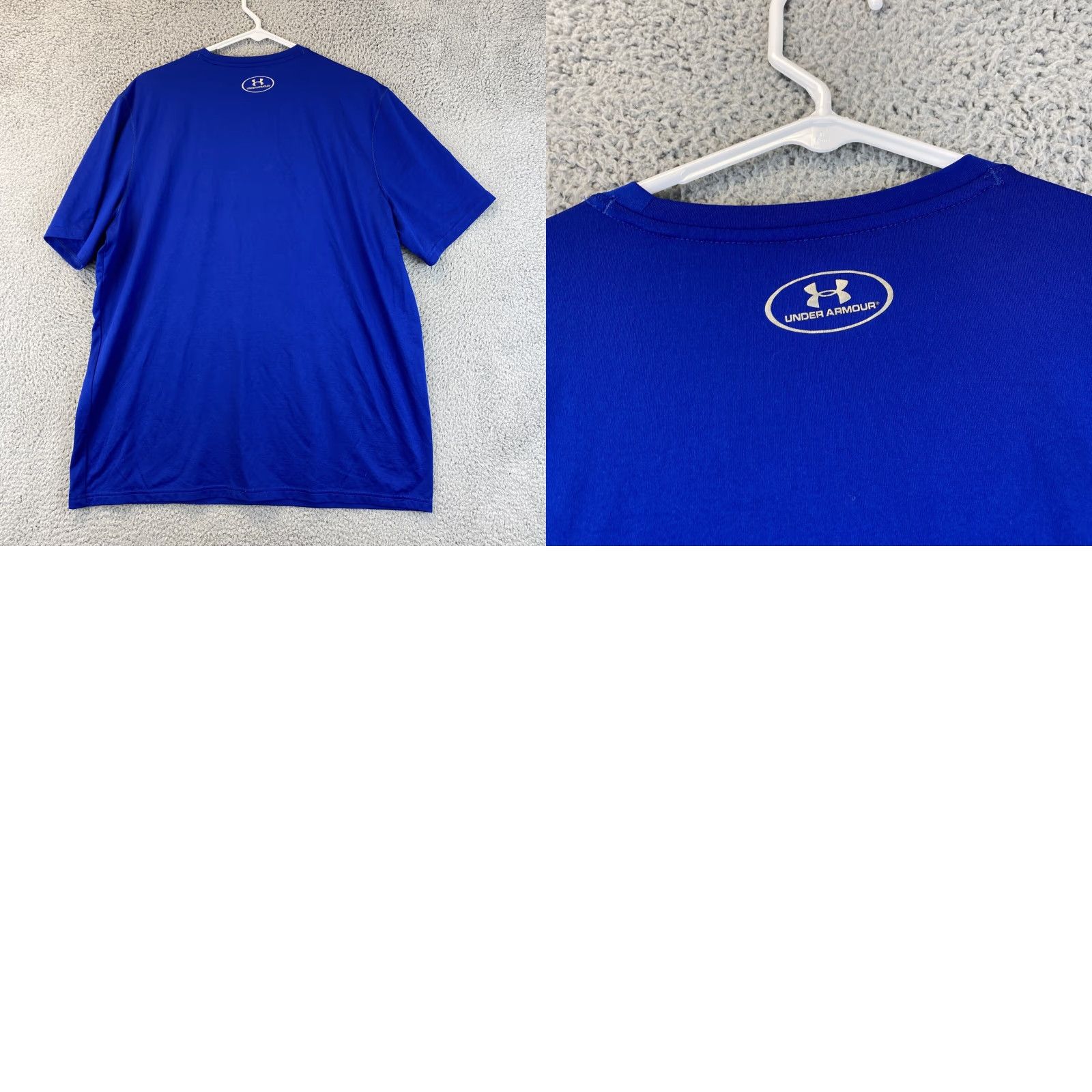 Under Armour Under Armour T-Shirt Spartans Dry Fit Blue L Large Men Crewneck Short Sleeve Regular Size US L / EU 52-54 / 3 - 8 Thumbnail