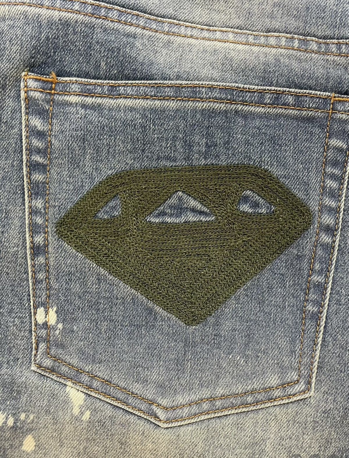 Billionaire Boys Club BBC Distressed Embroidered Slim-Fit Stretch Jeans Size US 34 / EU 50 - 7 Thumbnail