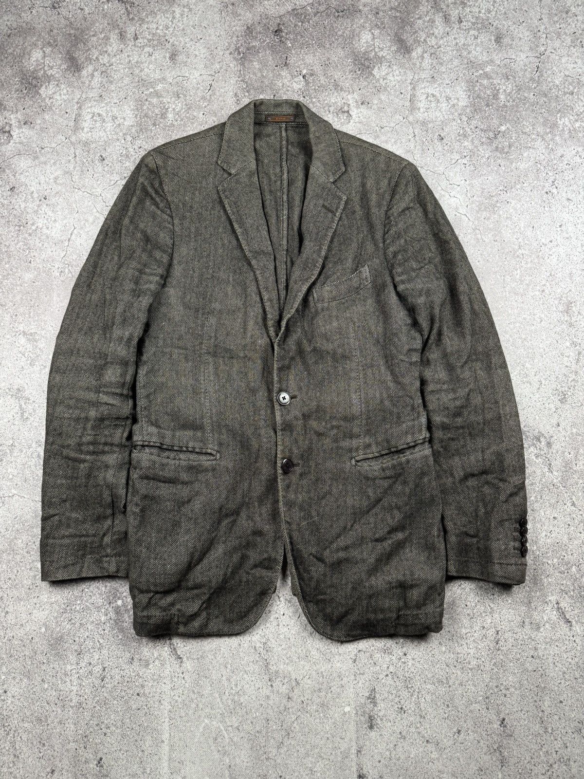 Etro Men's ETRO Tweed Wool Plaid Luxury Blazer Jacket Size 50 Size 40R - 1 Thumbnail
