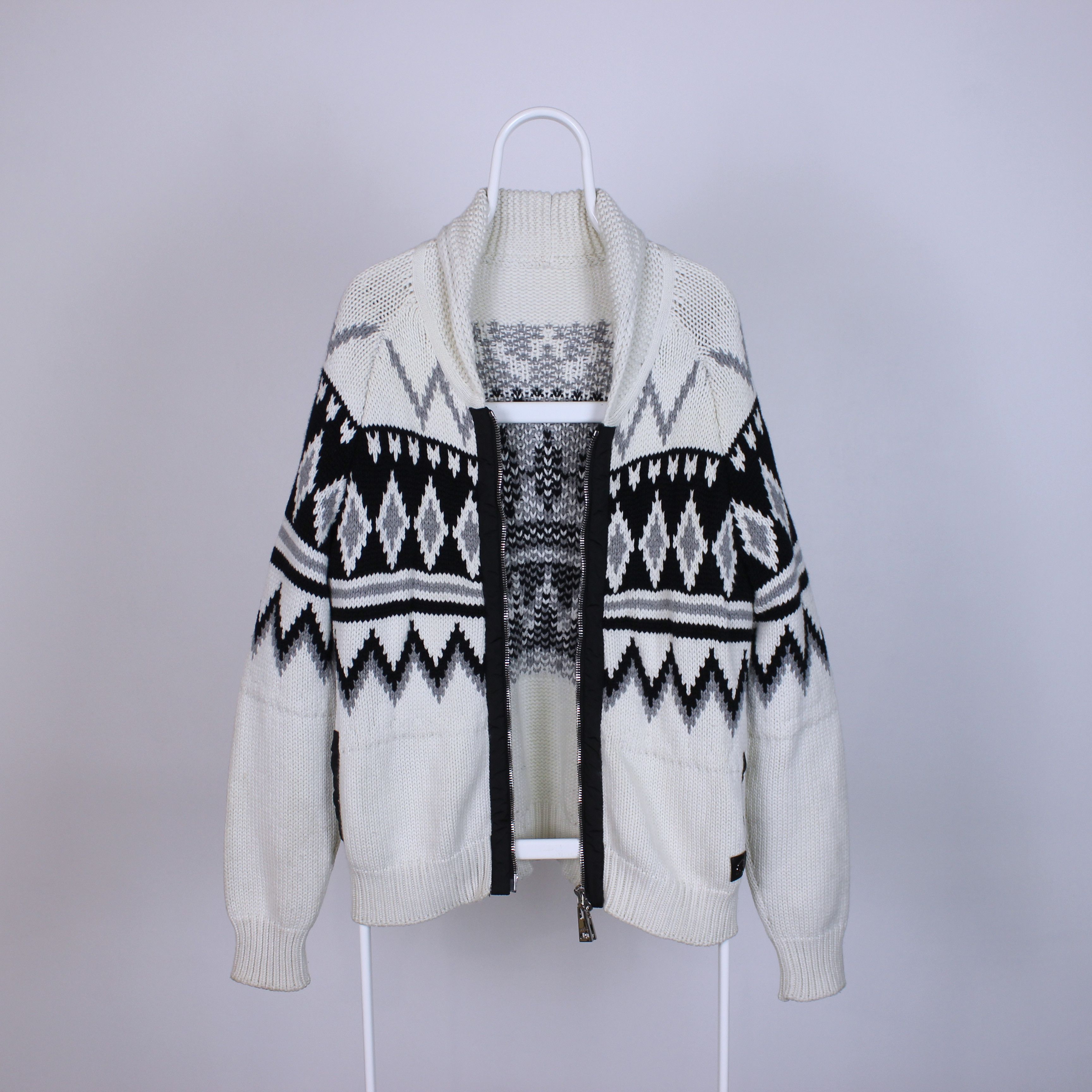 Hogan Hogan heavy knitwear full zip Lampo sweater L XL Size US XL / EU 56 / 4 - 3 Thumbnail