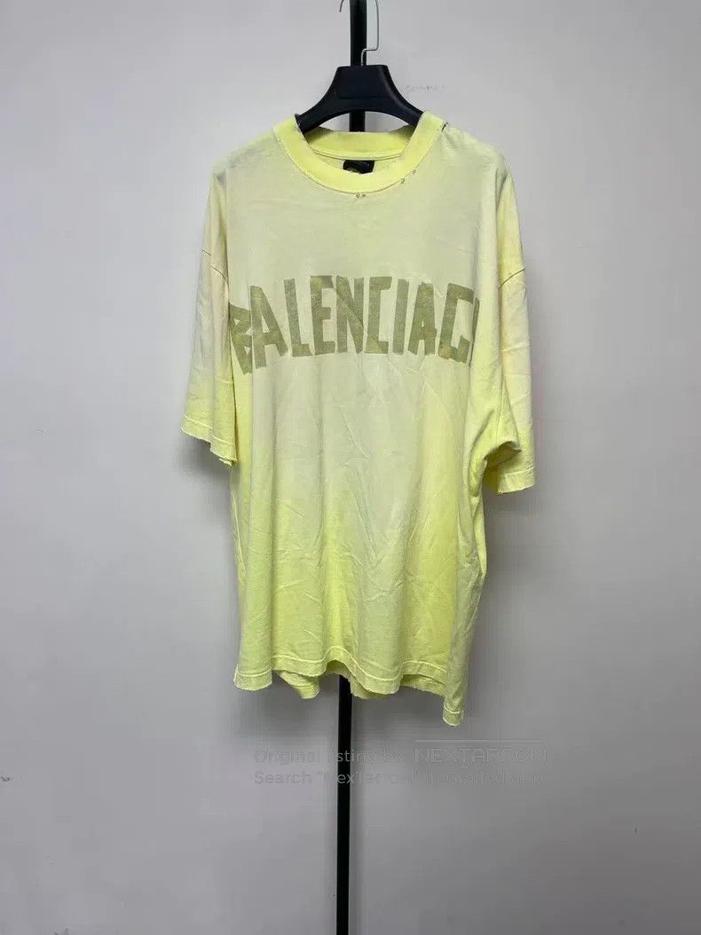 Balenciaga Balenciaga Letter Logo Printed Round Neck Short Sleeve T-S Size US M / EU 48-50 / 2 - 1 Thumbnail