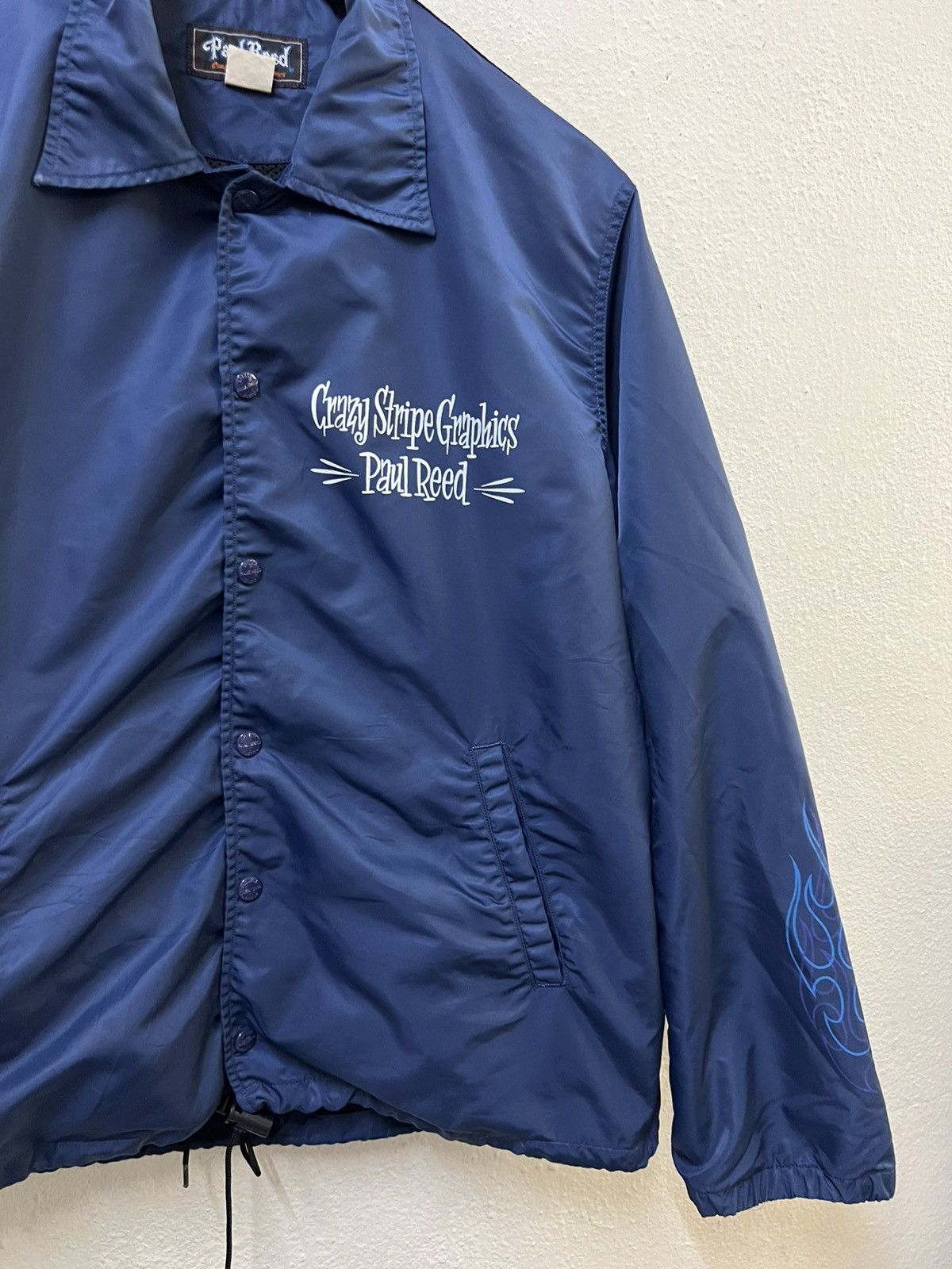 Toyo Enterprises Vintage Paul Reed Crazy Stripe Graphics Coach Jacket Size US L / EU 52-54 / 3 - 3 Thumbnail