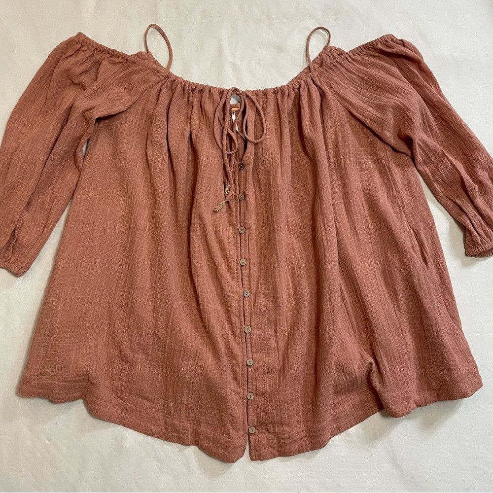 Free People New Free People Stealin' Hearts Cotton Tunic Size M Size M / US 6-8 / IT 42-44 - 6 Thumbnail
