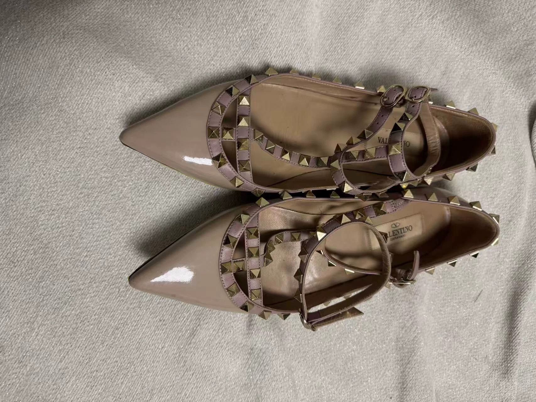 Valentino Valentino Nude Flats 38 Size US 7.5 / IT 37.5 - 2 Thumbnail