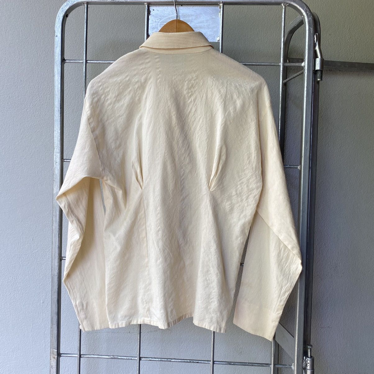 Dior Christian Dior Fitted Pale Yellow Wool Shirt Size M / US 6-8 / IT 42-44 - 16 Thumbnail