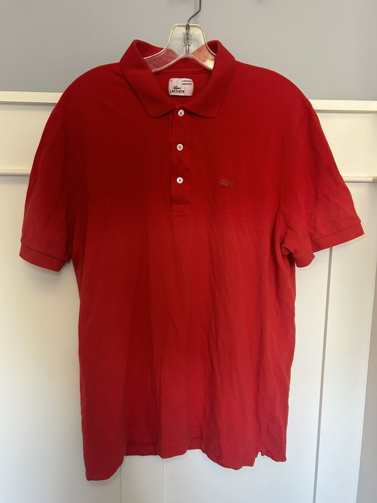 Lacoste Vintage Red Gradient Lacoste polo shirt Size US M / EU 48-50 / 2 - 1 Thumbnail