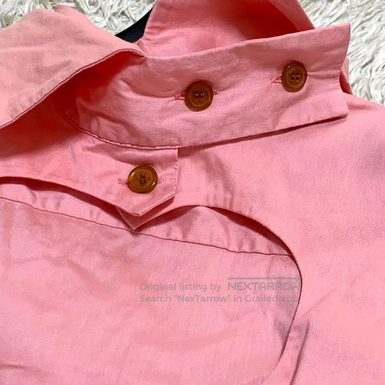 Vivienne Westwood Vivienne Westwood Pink Heart Cutout Saturn Embroidered Shi Size XS / US 0-2 / IT 36-38 - 6 Thumbnail