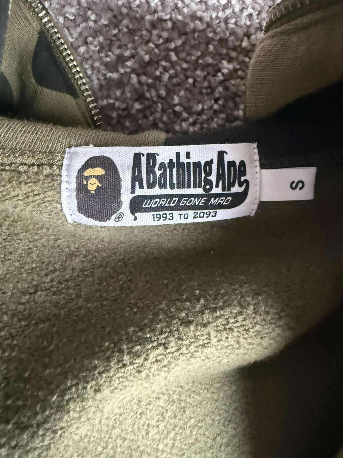 Bape BAPE Big APE HEAD 1st camo green full zip hoodie Size US S / EU 44-46 / 1 - 6 Thumbnail