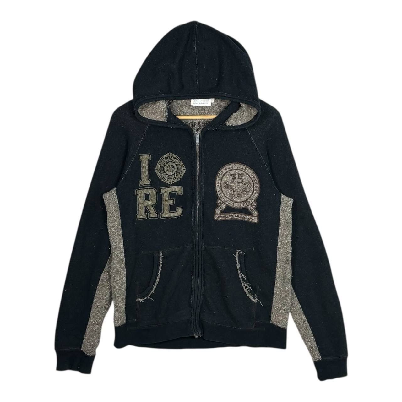 Avirex Vintage Avirex Fire Dept Hoodie Large Black Rescue Service Size US L / EU 52-54 / 3 - 1 Thumbnail