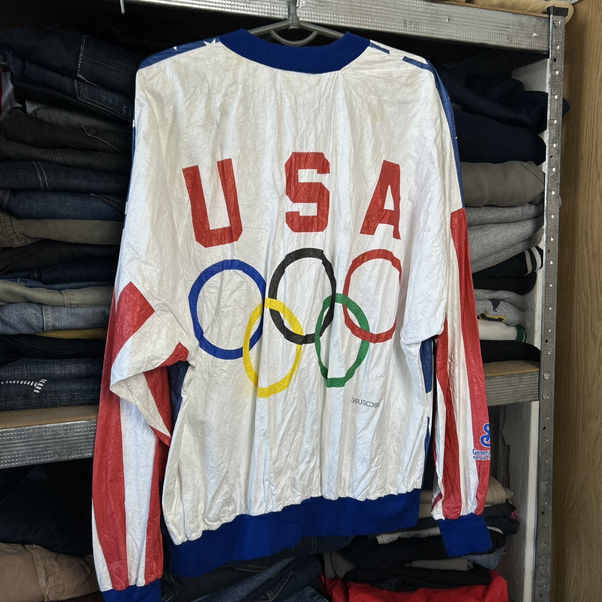 USA Olympics Vintage USA Olympic 1980’s Rare Archival Nylon Jacket Size US XL / EU 56 / 4 - 12 Thumbnail