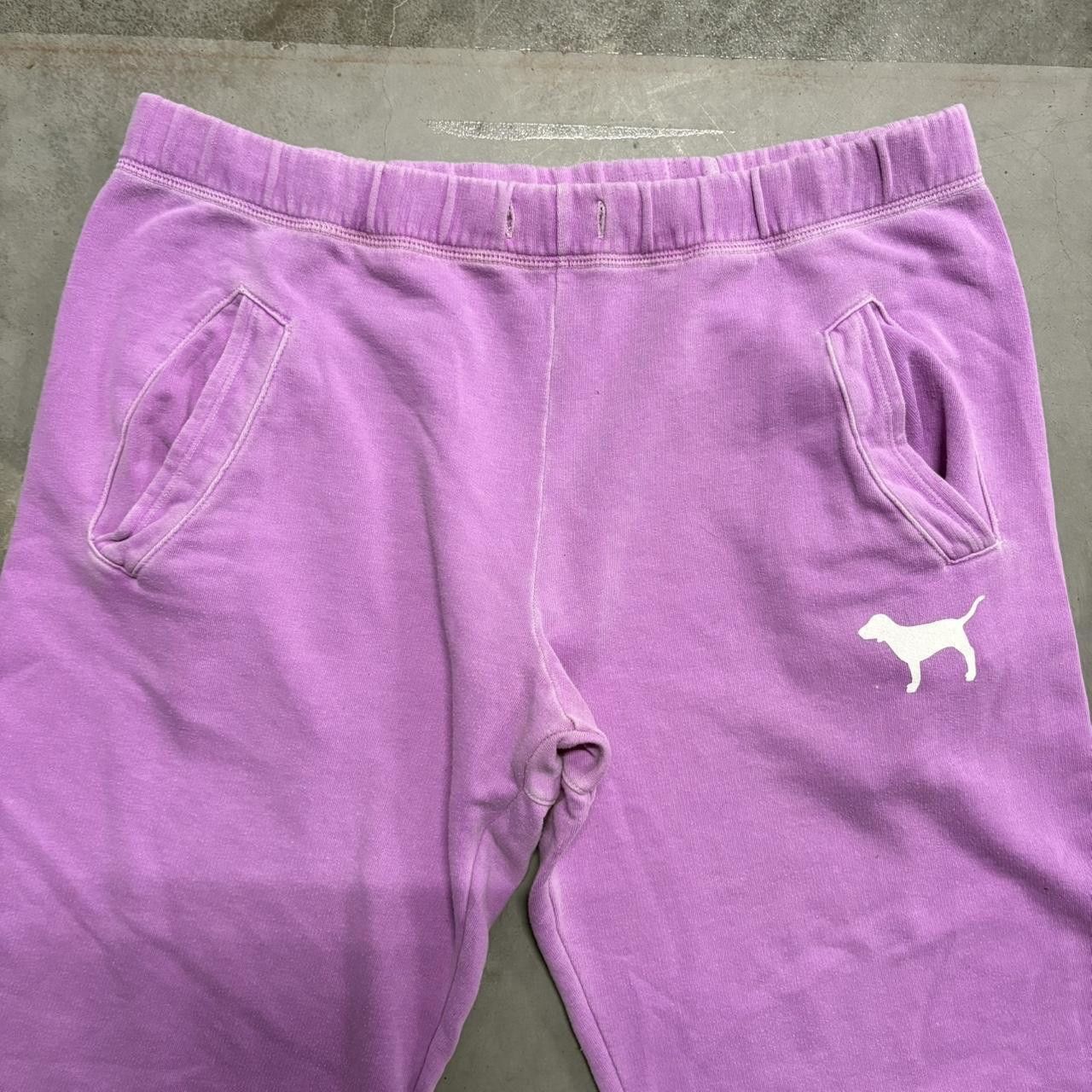 Pink Vintage Y2K/2000s Baggy Pink Victorias Secret Sweatpants With Pockets! Size US 36 / EU 52 - 3 Thumbnail